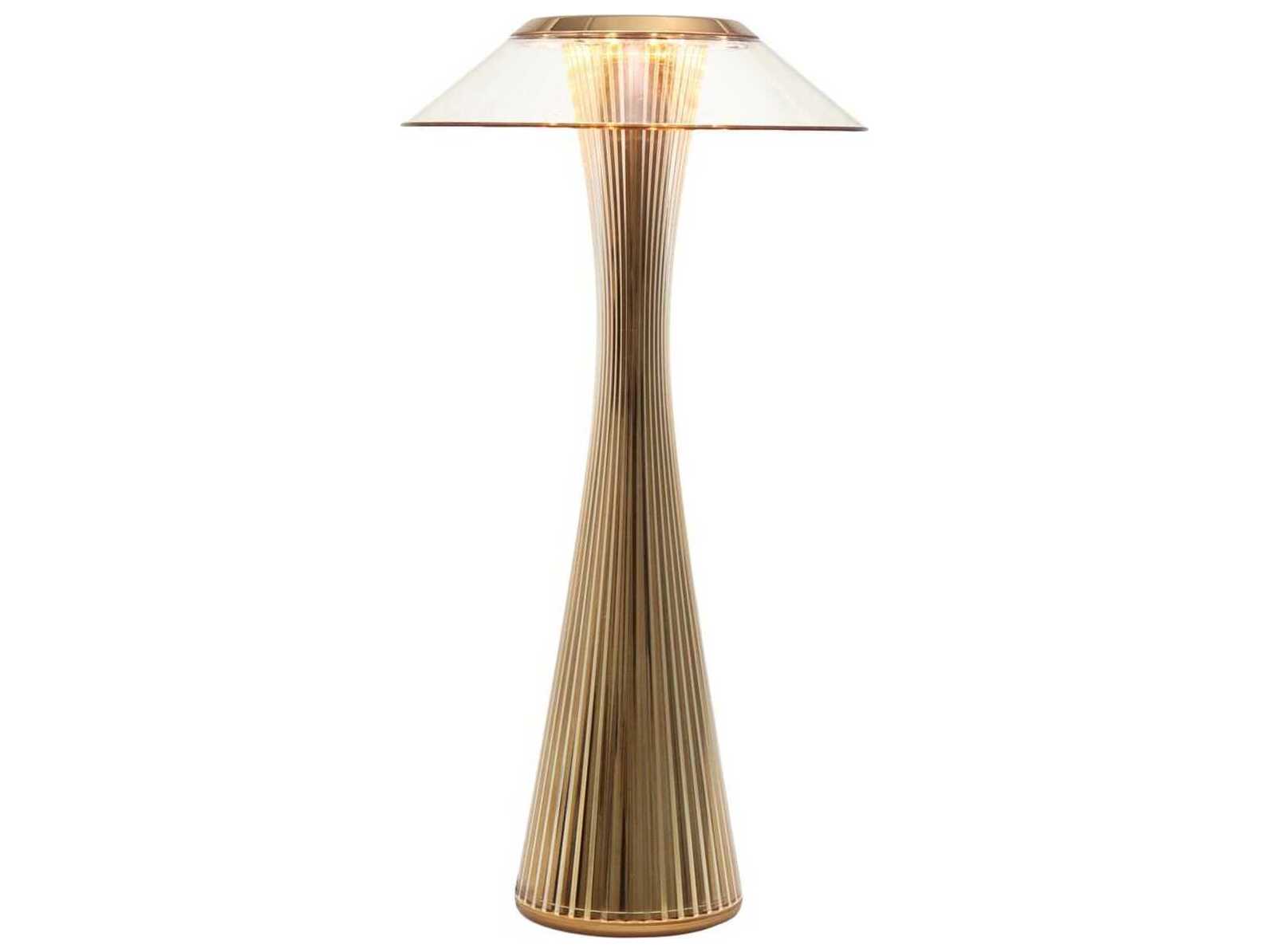 Kartell Space Gold LED Buffet Lamp