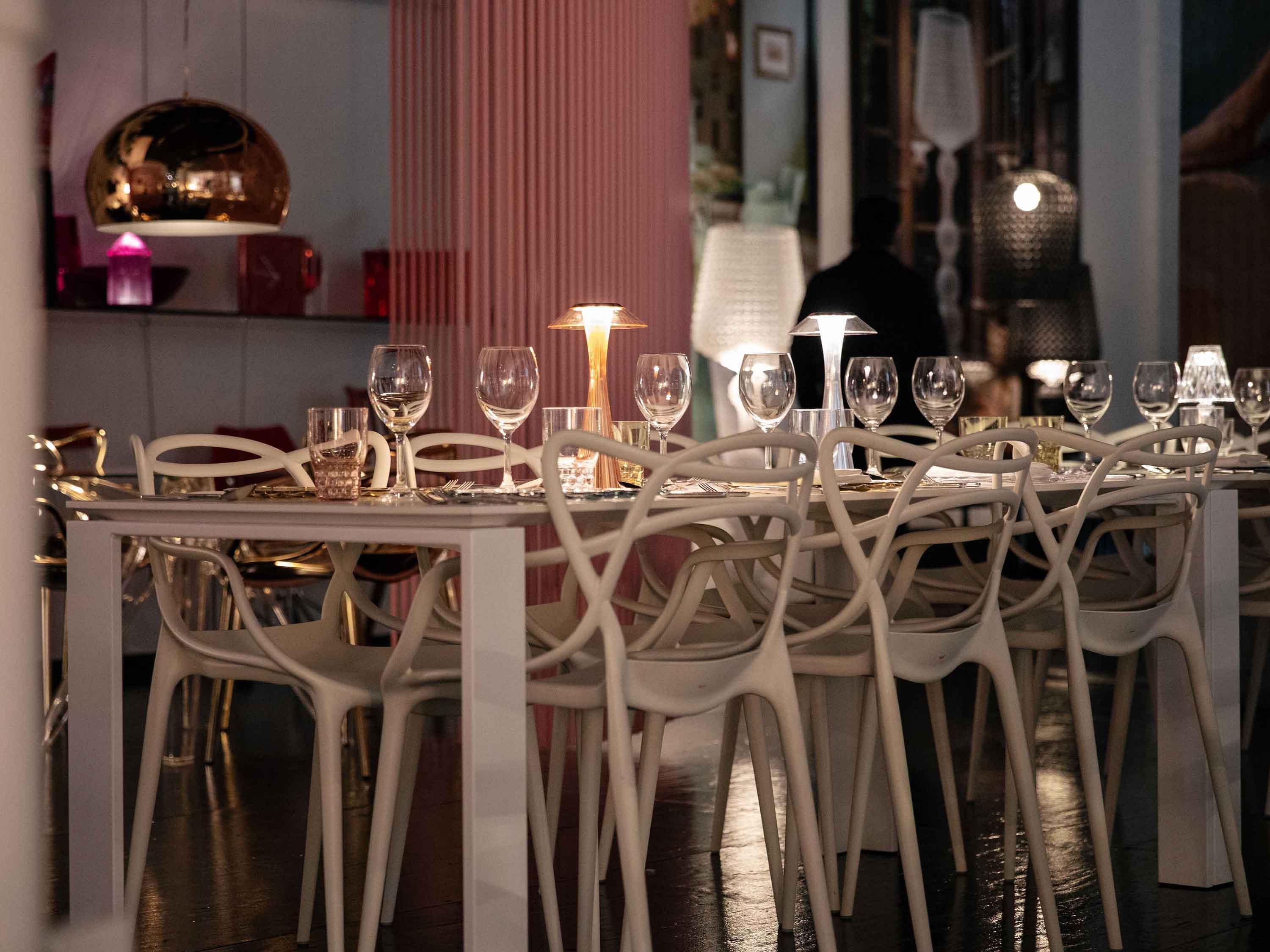 Kartell Space Copper LED Buffet Lamp