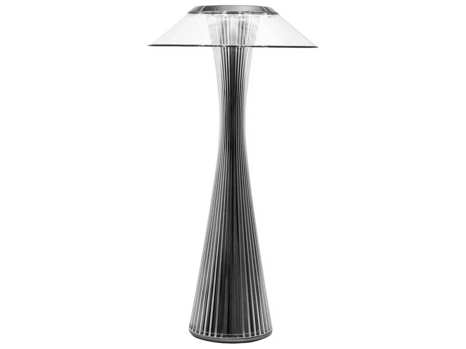 Kartell Space Titanium Silver LED Table Lamp