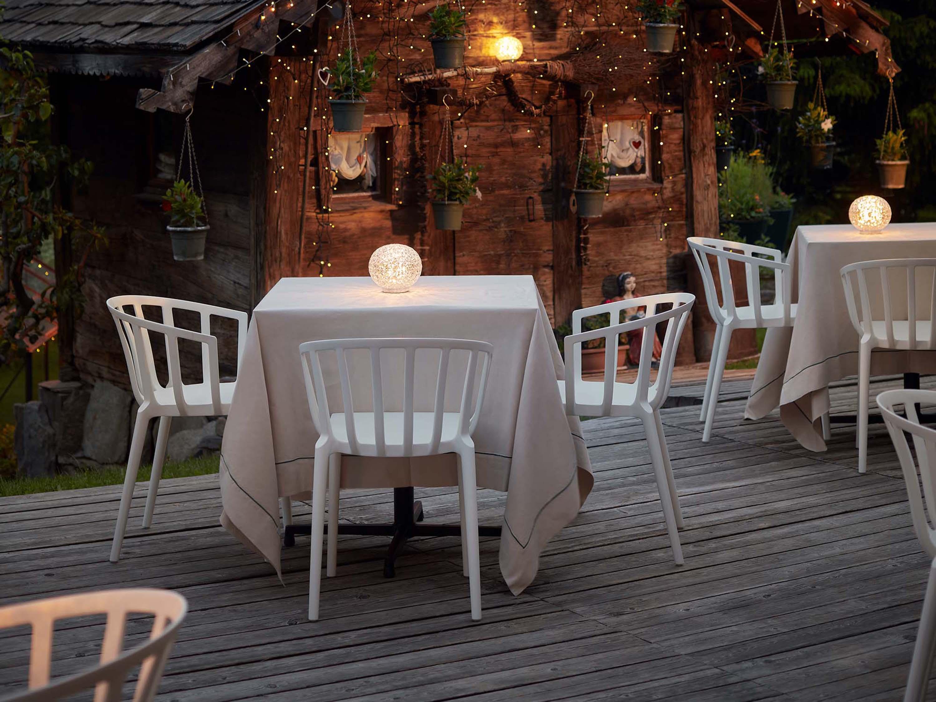 Kartell Mini Planet Crystal Clear LED Table Lamp