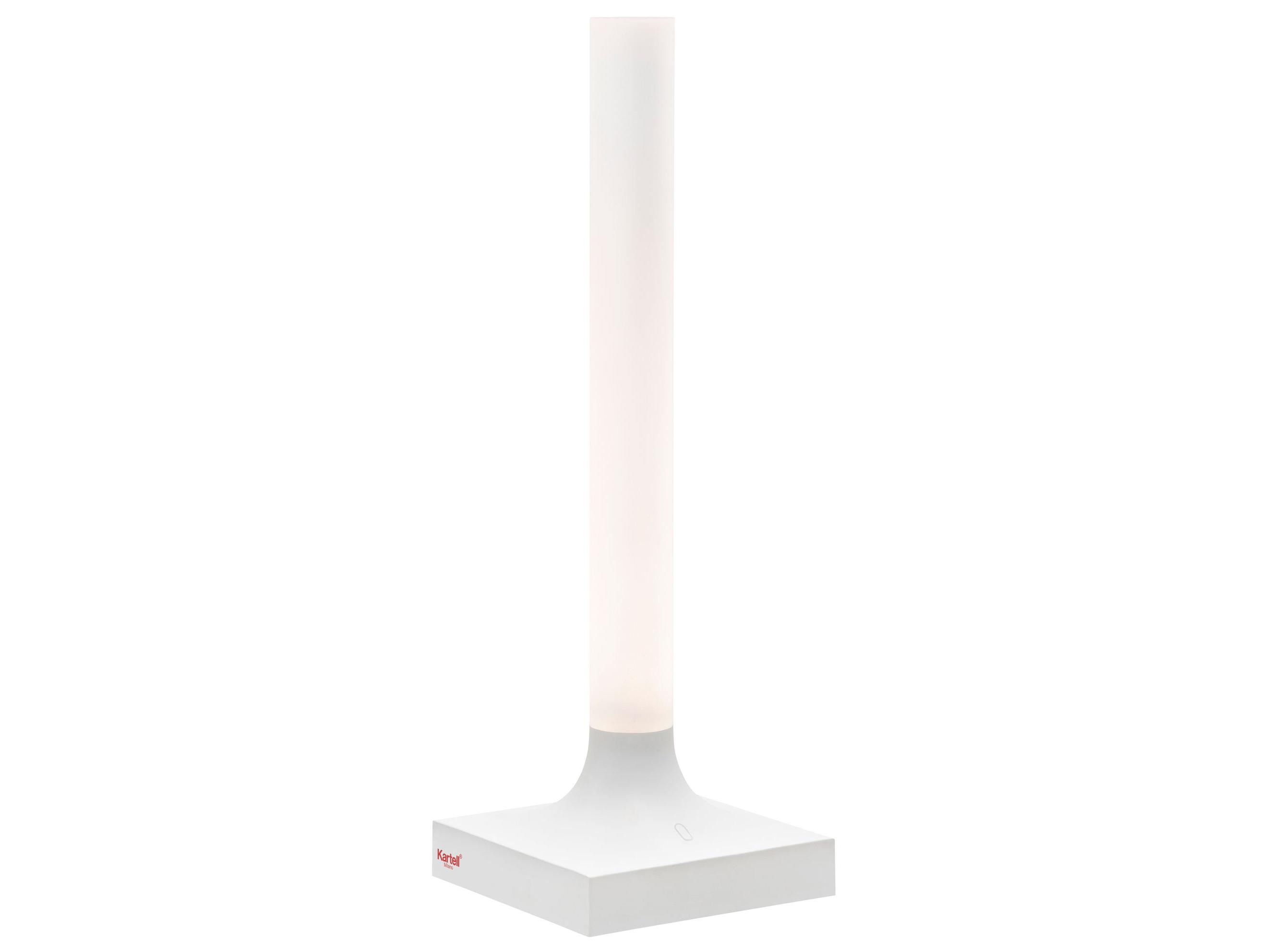 Kartell Goodnight 3. Battery Powered Dimmable Lamp in Matte White