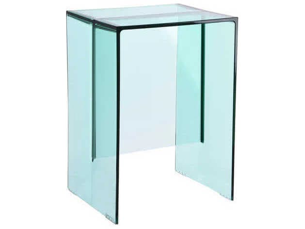 Kartell Max-Beam 13" Monolithic Stool/Table in Aquamarine