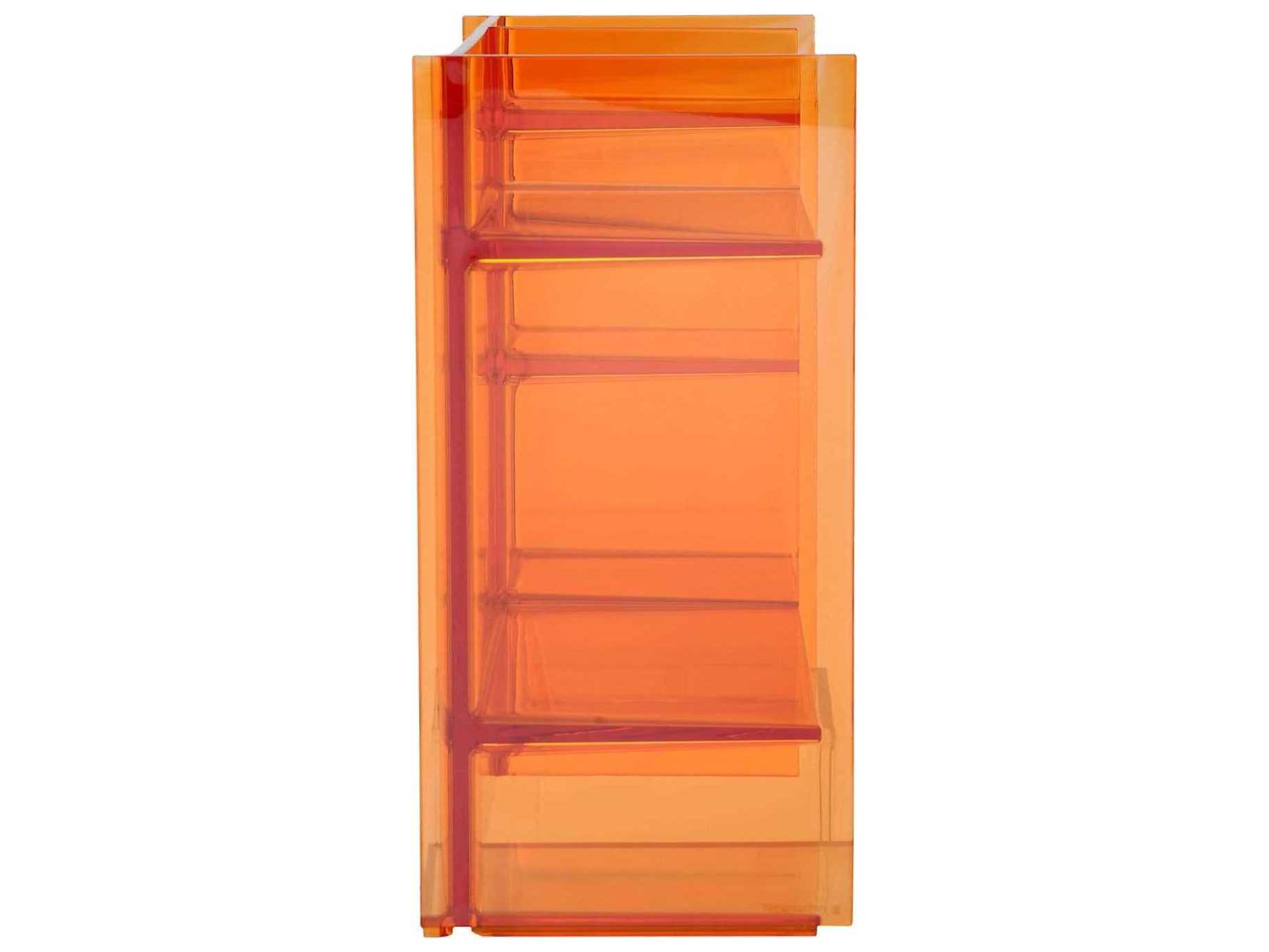 Kartell Sound-rack Tangerine Orange Bookcase
