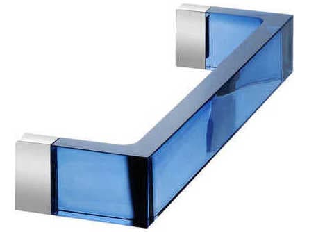 Kartell Rail 17.75" Medium Towel Rack in SunSold Blue