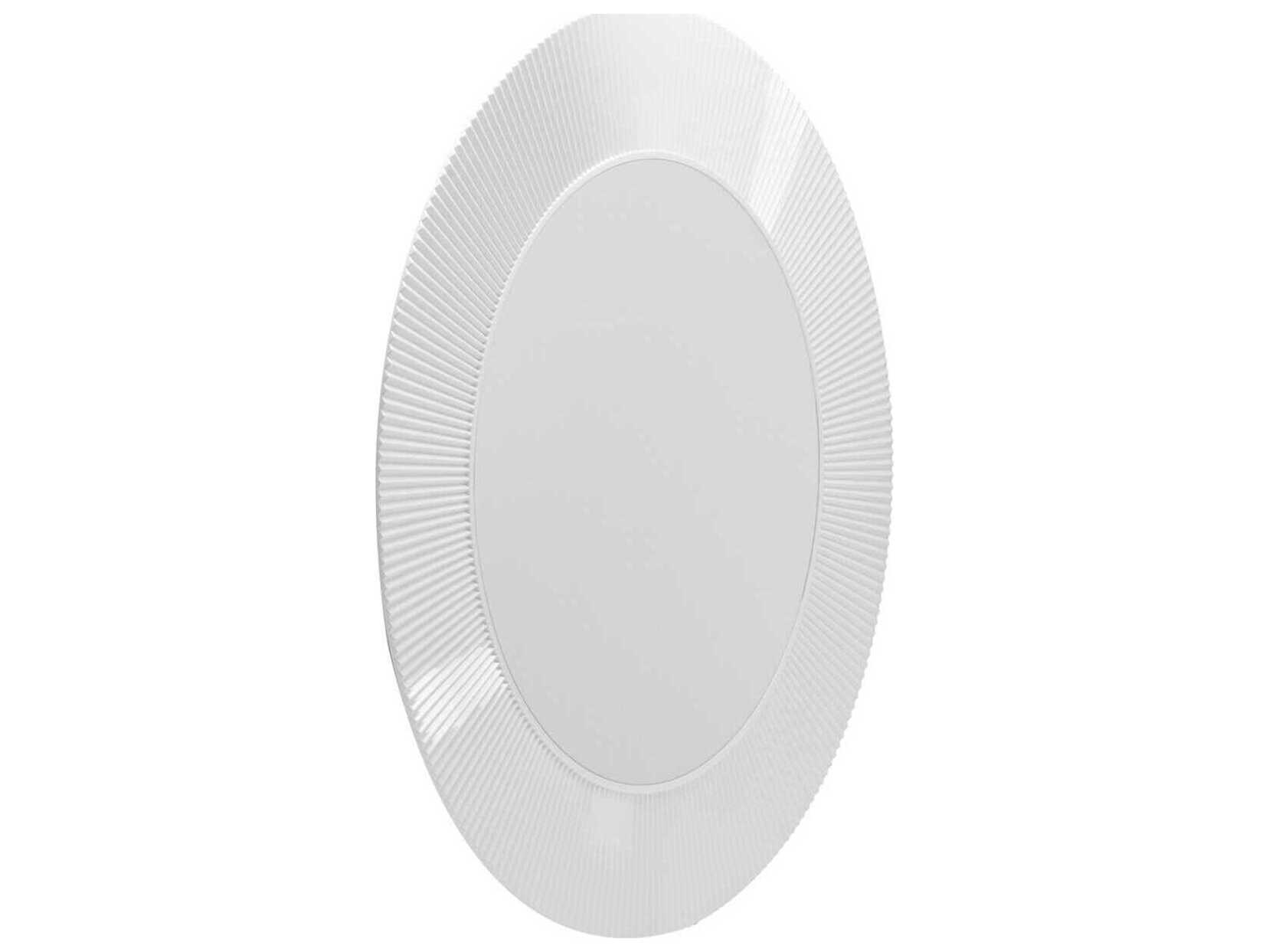 Kartell All Saints White Round Wall Mirror
