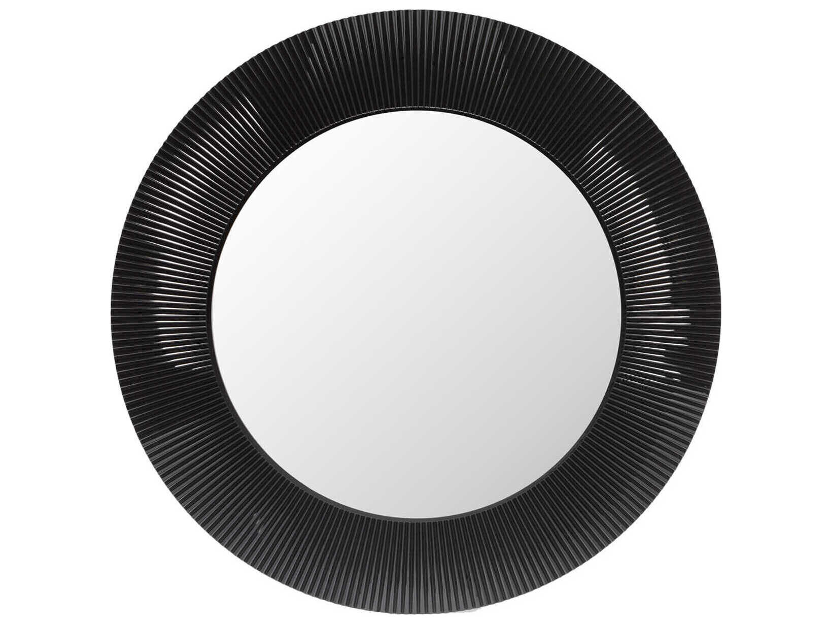 Kartell All Saints Black Round Wall Mirror