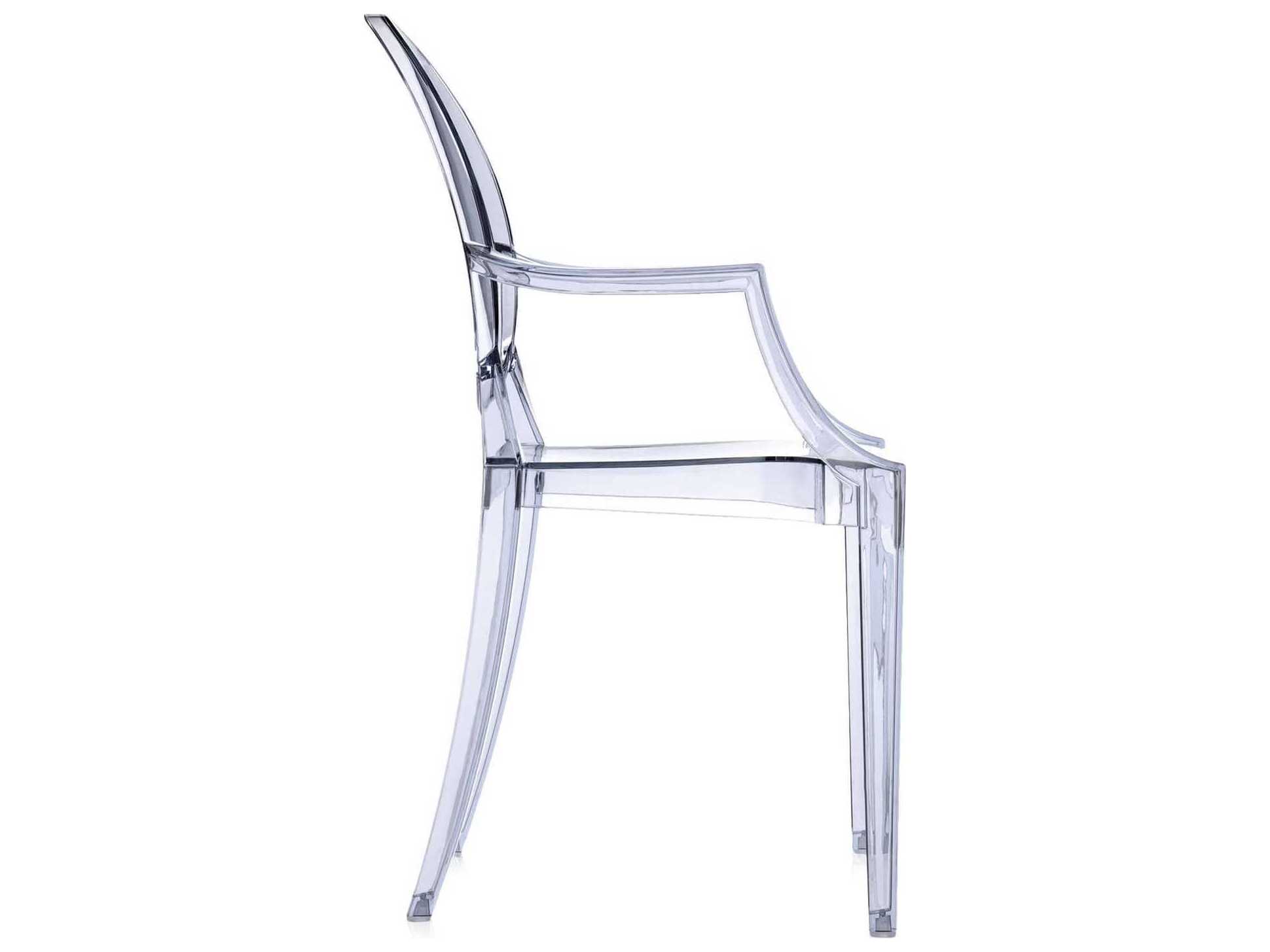 Kartell Louis Ghost Blue Arm Dining Chair  (Sold in 2)