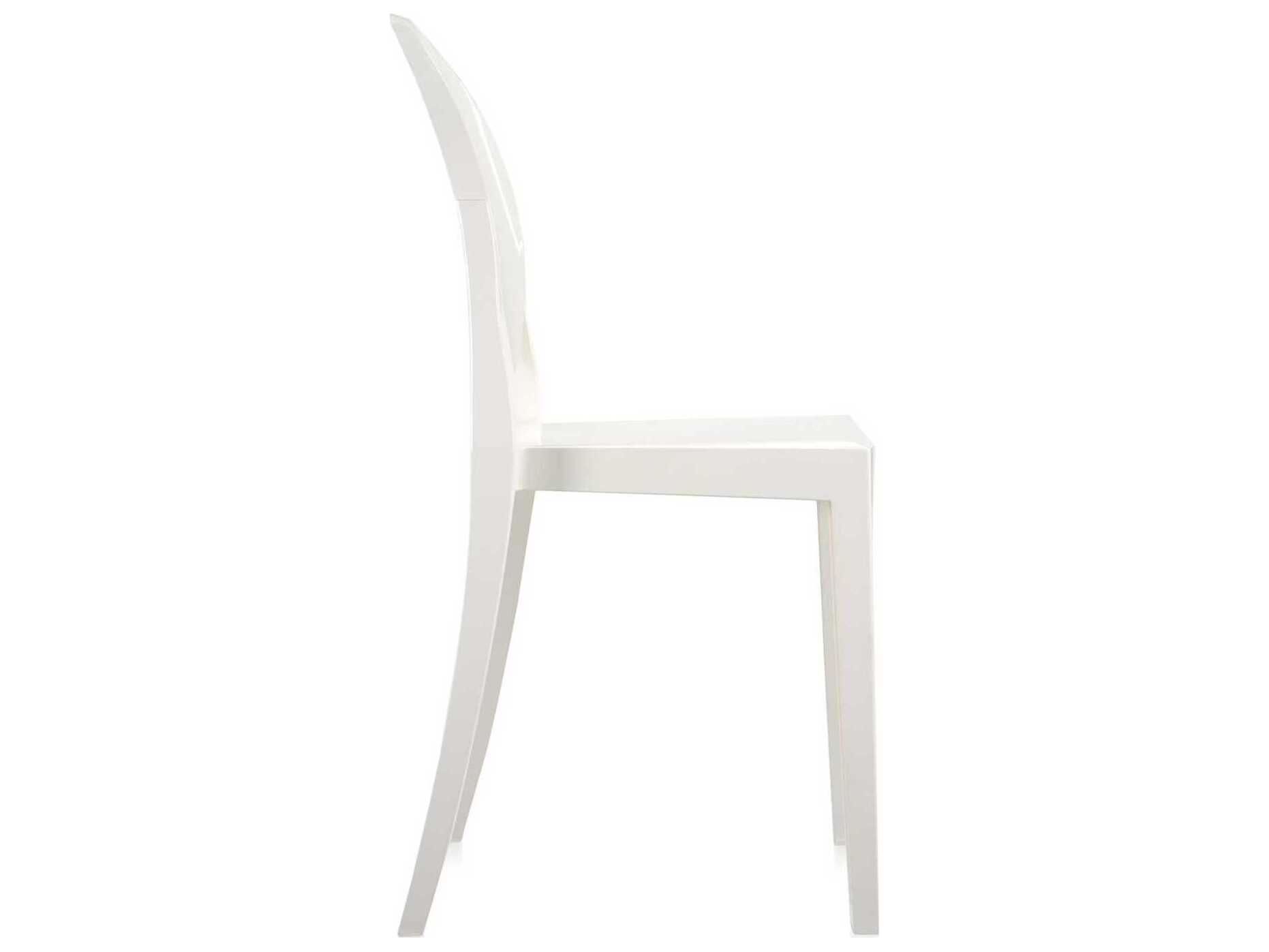 Kartell Victoria Ghost White Side Dining Chair  (Sold in 2)