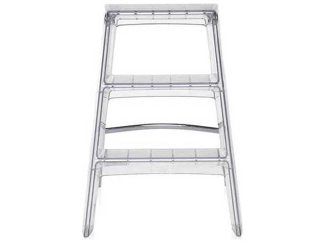 Kartell Upper 18.13" Step Stool in Crystal