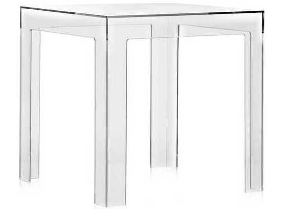 Kartell Jolly 15.75" Side Table in Crystal