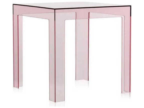 Kartell Jolly 15.75" Side Table in Pink
