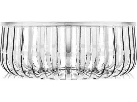 Kartell Panier 14.13" Storage Coffee Table in Crystal