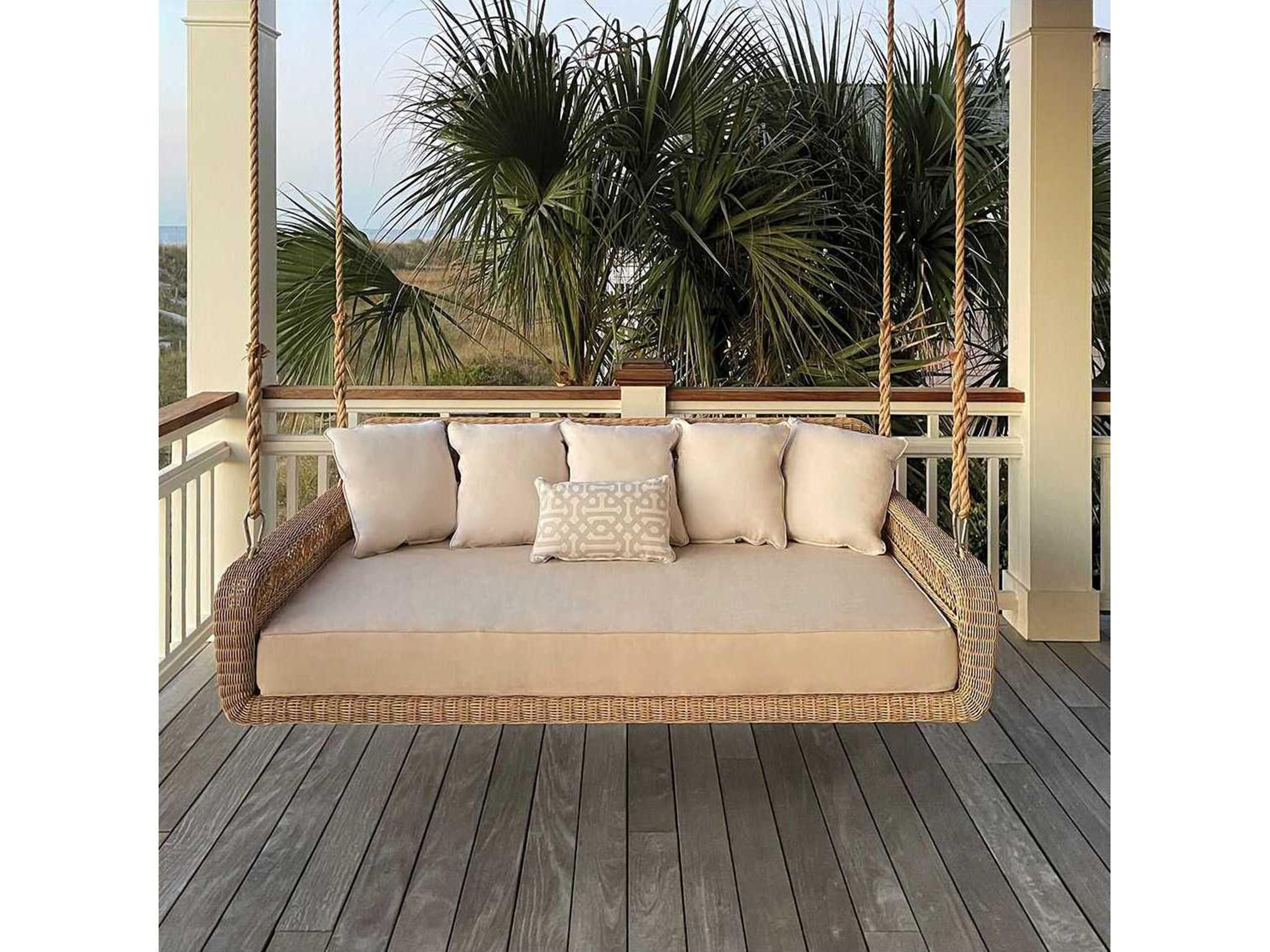 Kingsley Bate Amelia Wicker Cushion Hanging Daybed