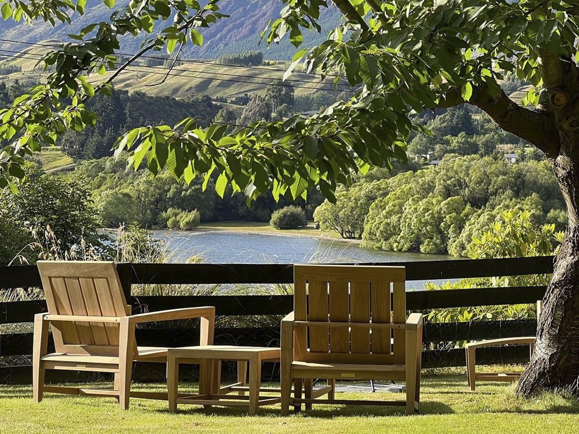 Kingsley Bate Amalfi Wicker Teak Lounge Set