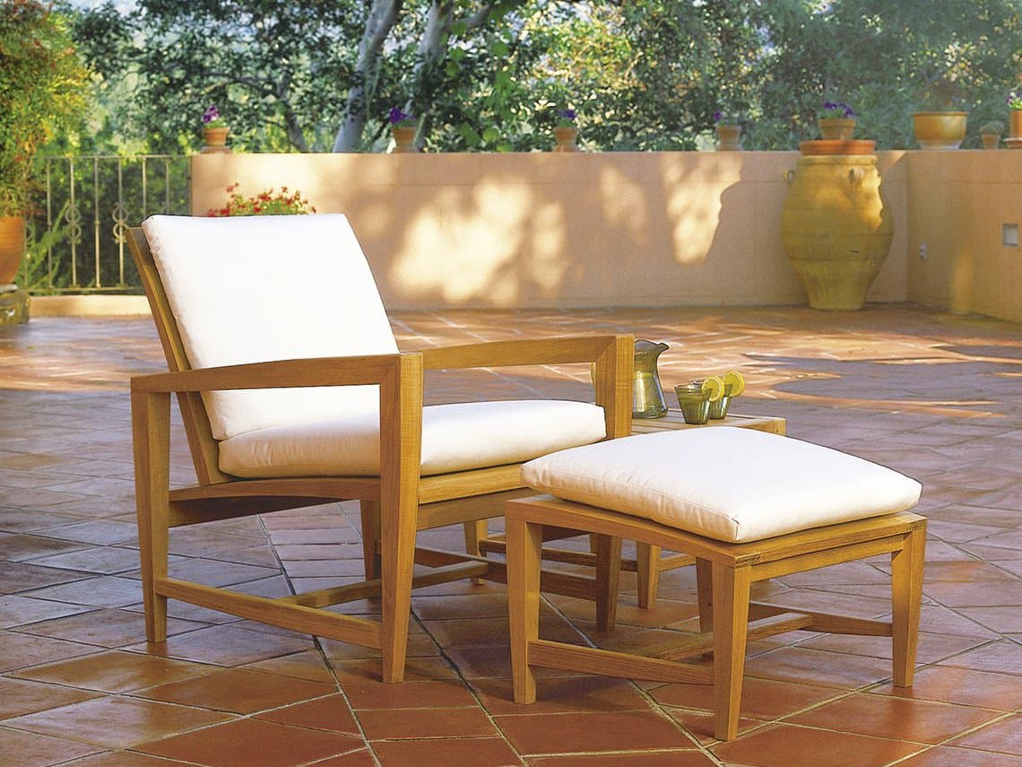 Kingsley Bate Amalfi Teak Cushion Lounge Set