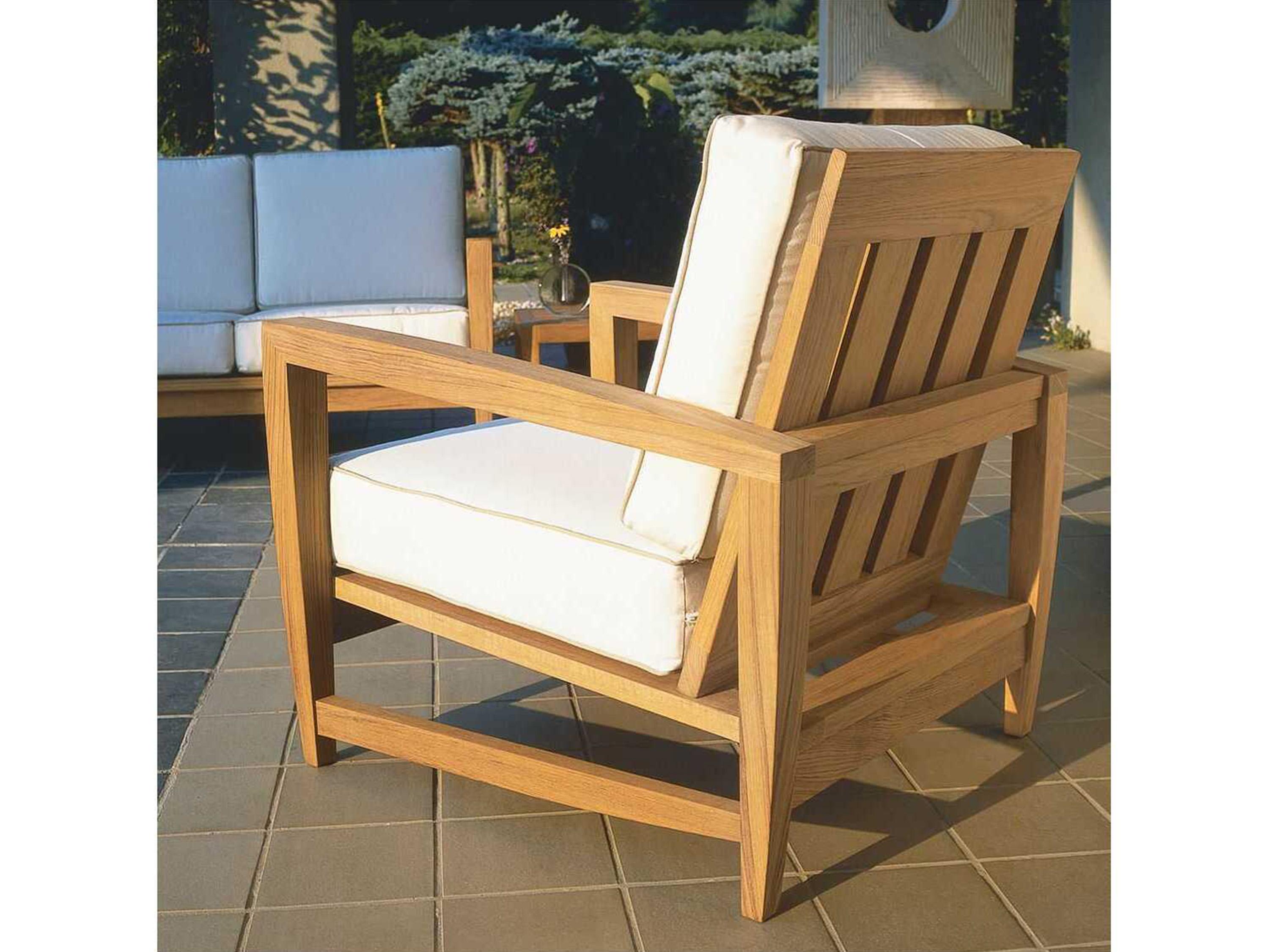 Kingsley Bate Special Order Amalfi Teak Cushion Lounge Chair