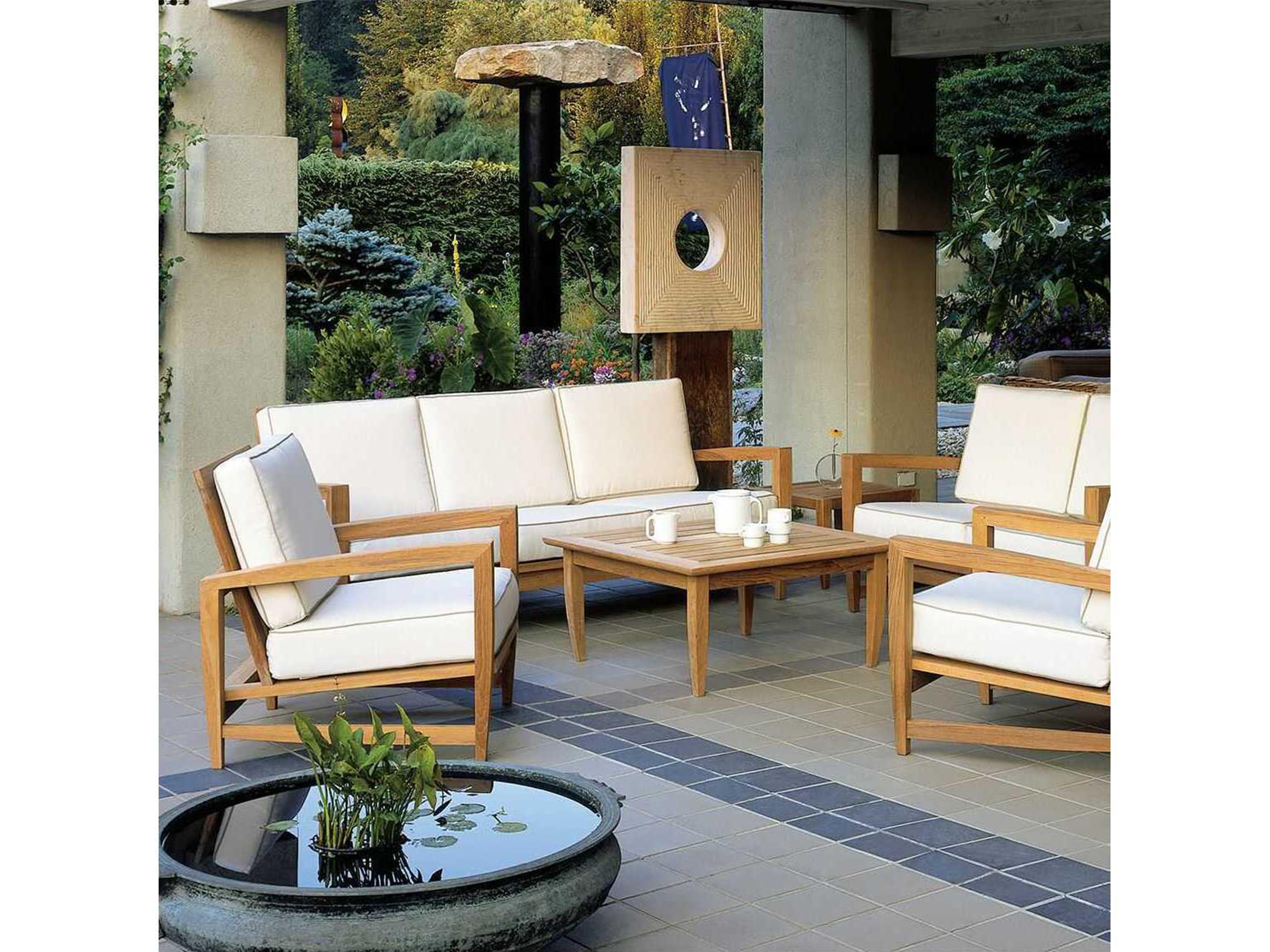 Kingsley Bate Amalfi Teak Cushion Sofa