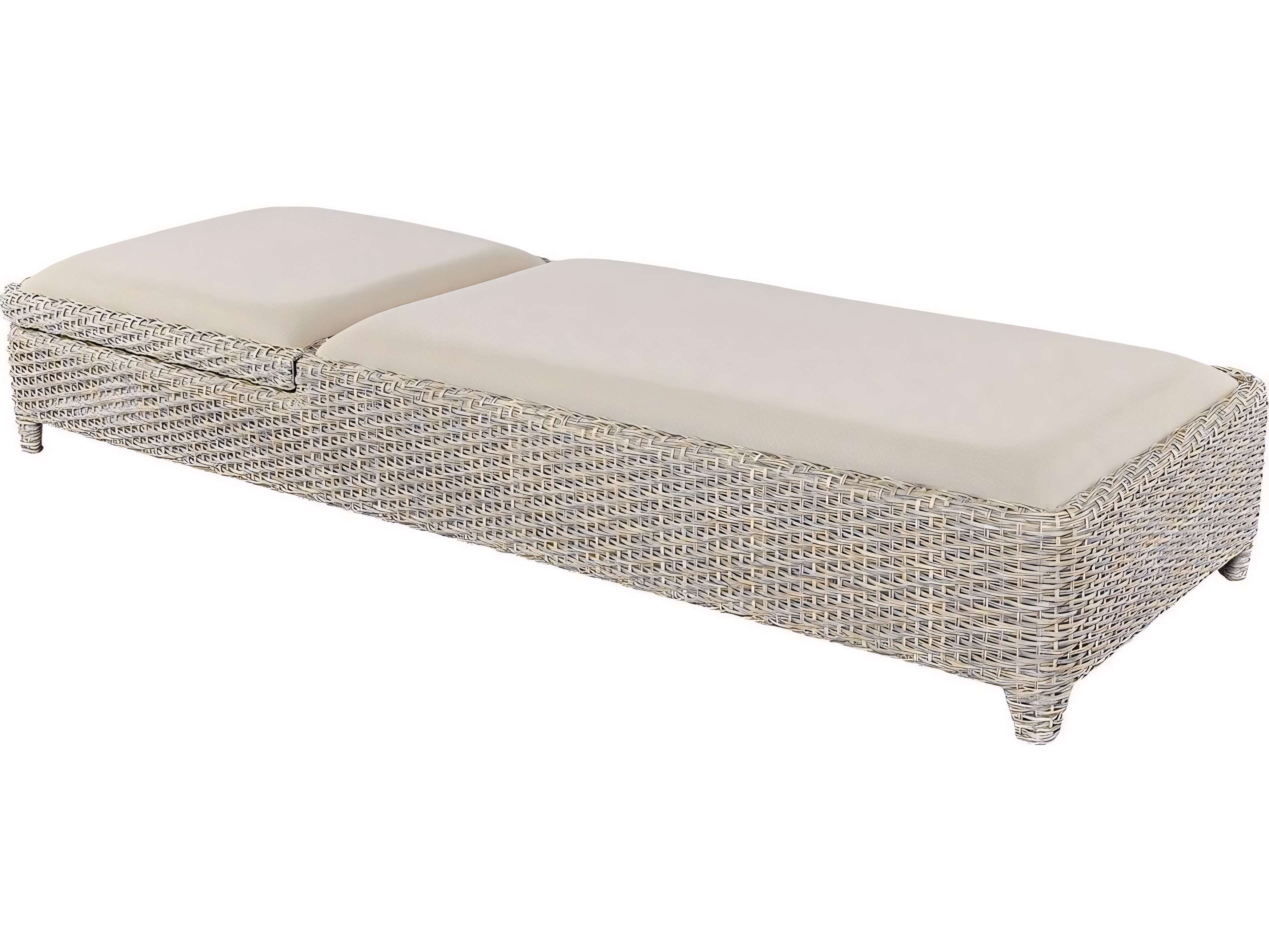 Kingsley Bate Biscayne Wicker Sling Adjustable Chaise Lounge