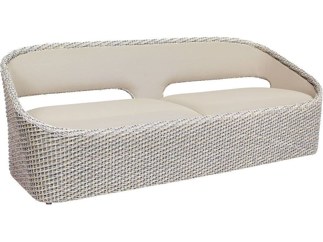 Kingsley Bate Biscayne Wicker Sling Sofa with Open Backrest