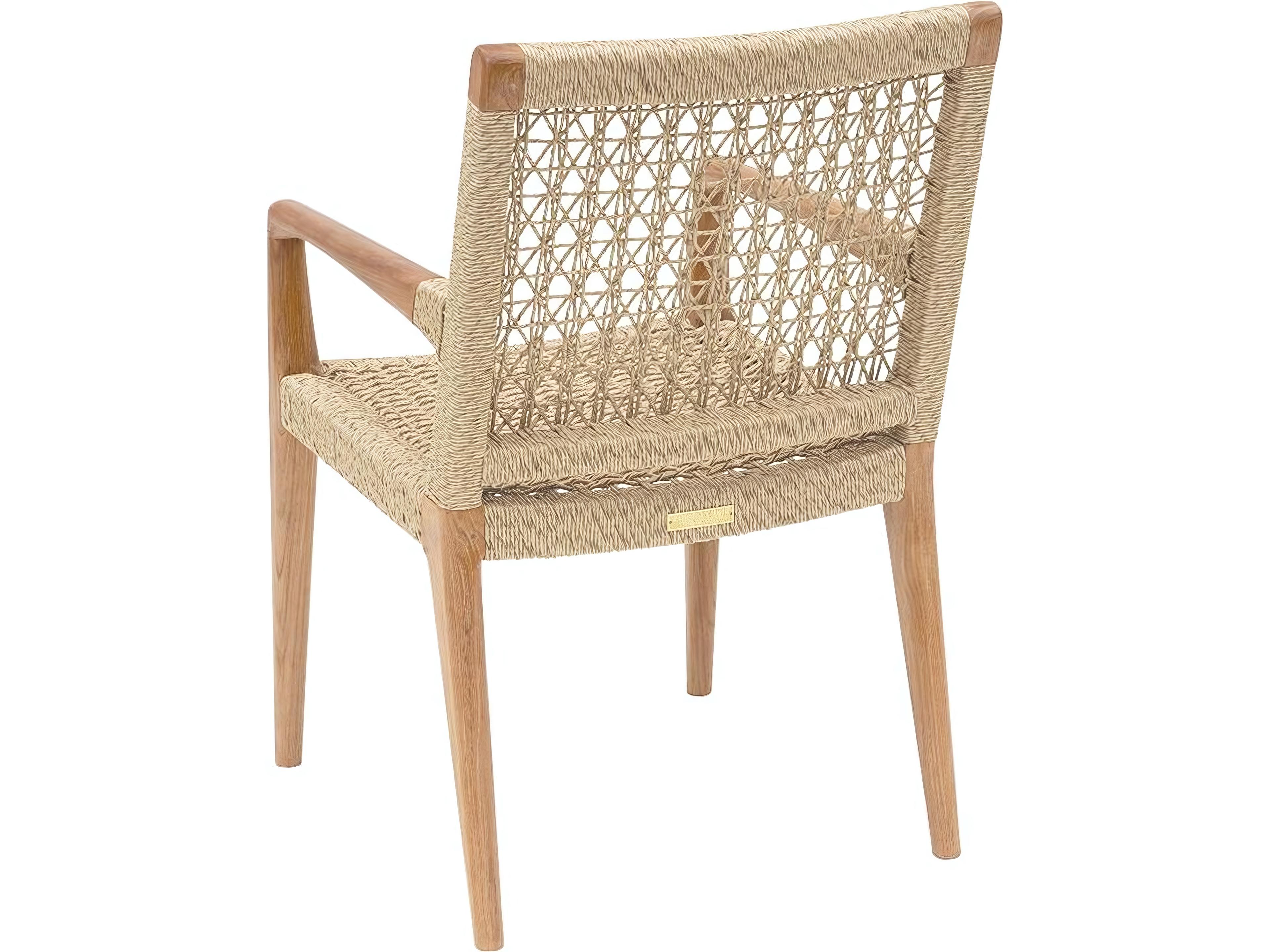 Kingsley Bate Barcelona Teak Cushion Dining Arm Chair