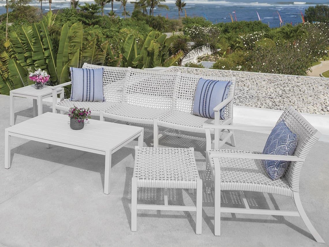 Kingsley Bate Catherine Aluminum Wicker Lounge Set