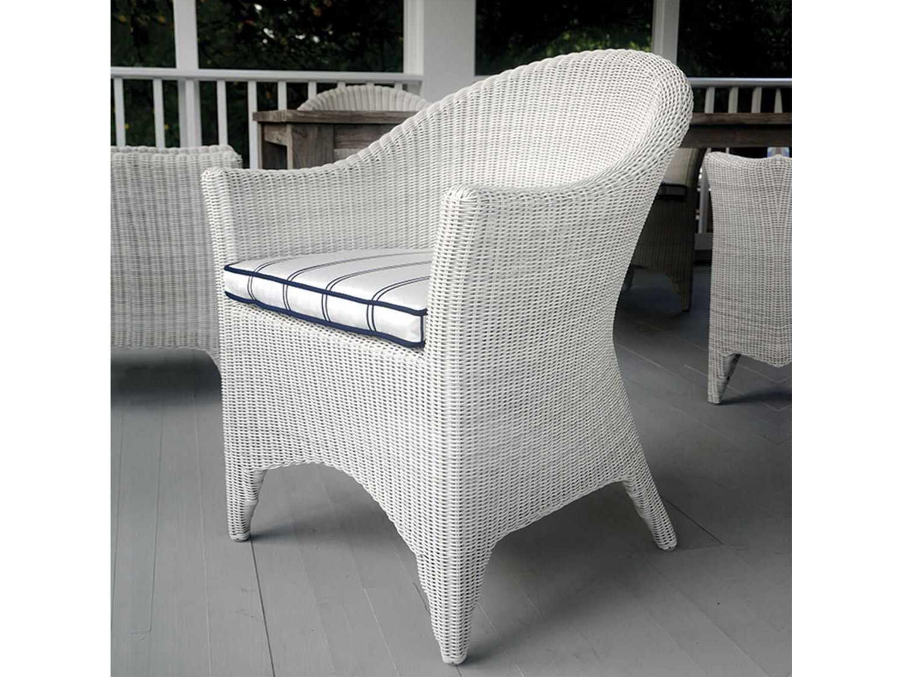 Kingsley Bate Cape Cod Wicker Cushion Dining Chair