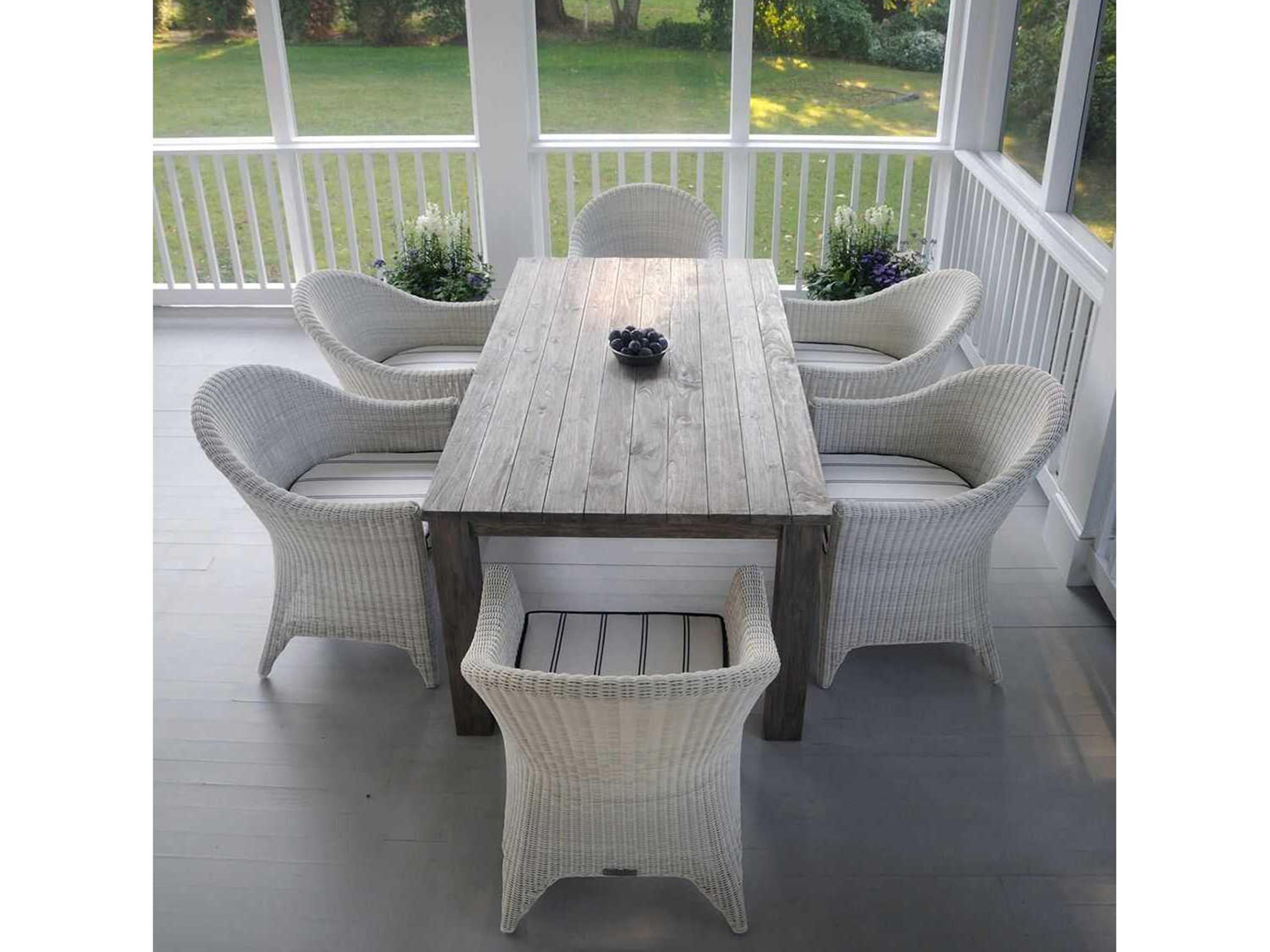 Kingsley Bate Cape Cod Wicker Cushion Dining Chair