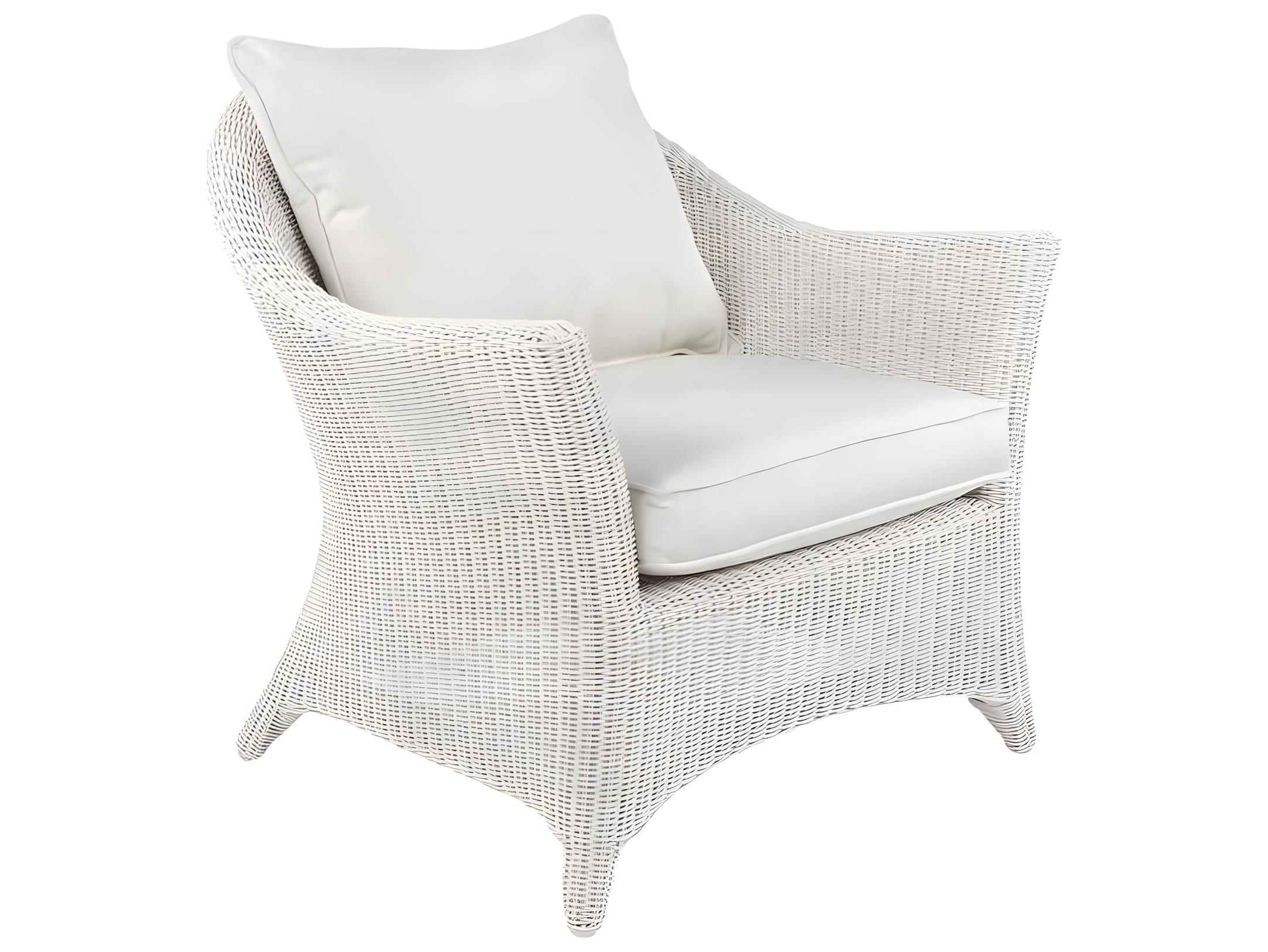 Kingsley Bate Special Order Cape Cod Wicker Cushion Lounge Chair