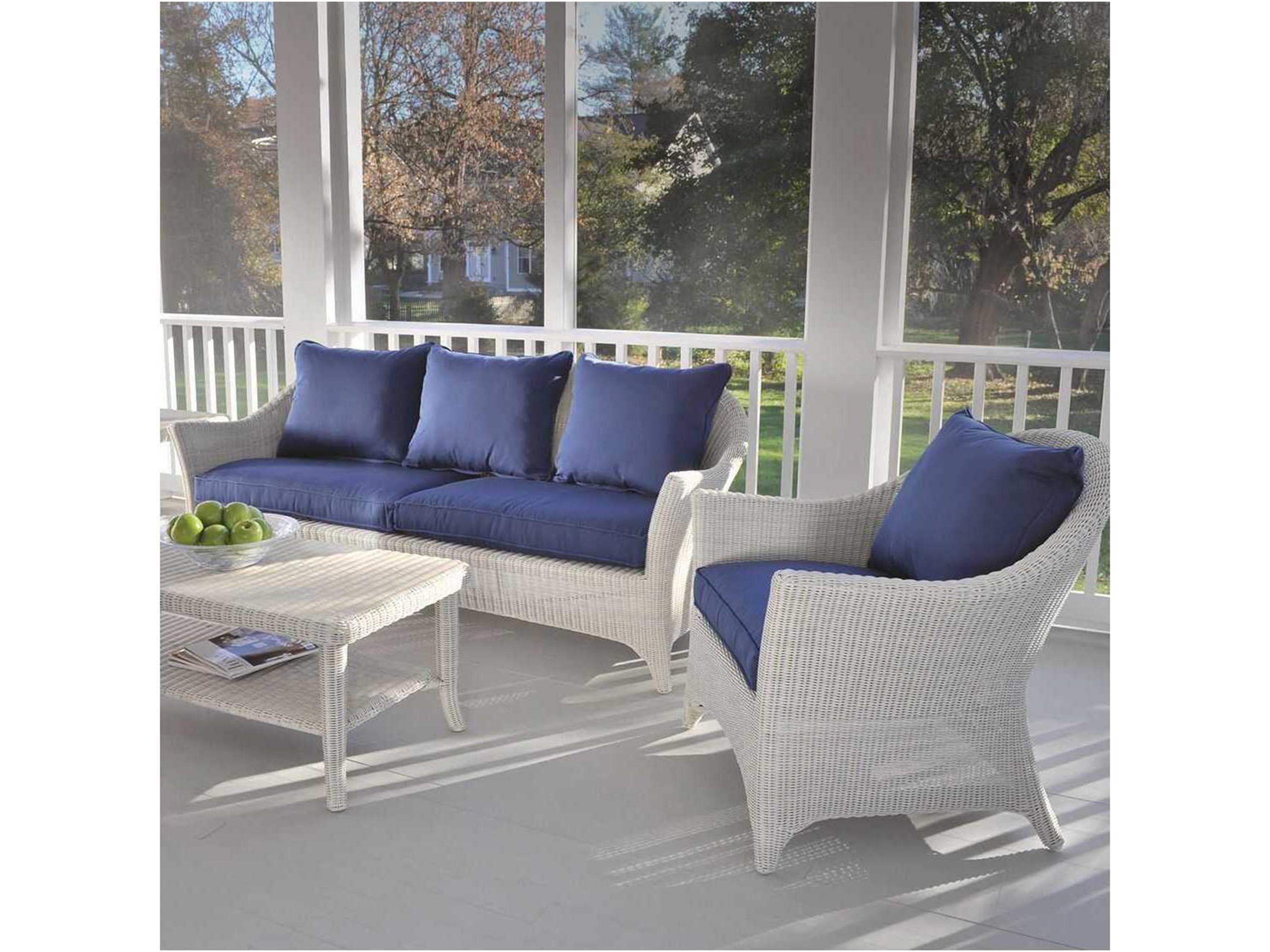 Kingsley Bate Cape Cod Wicker Cushion Sofa