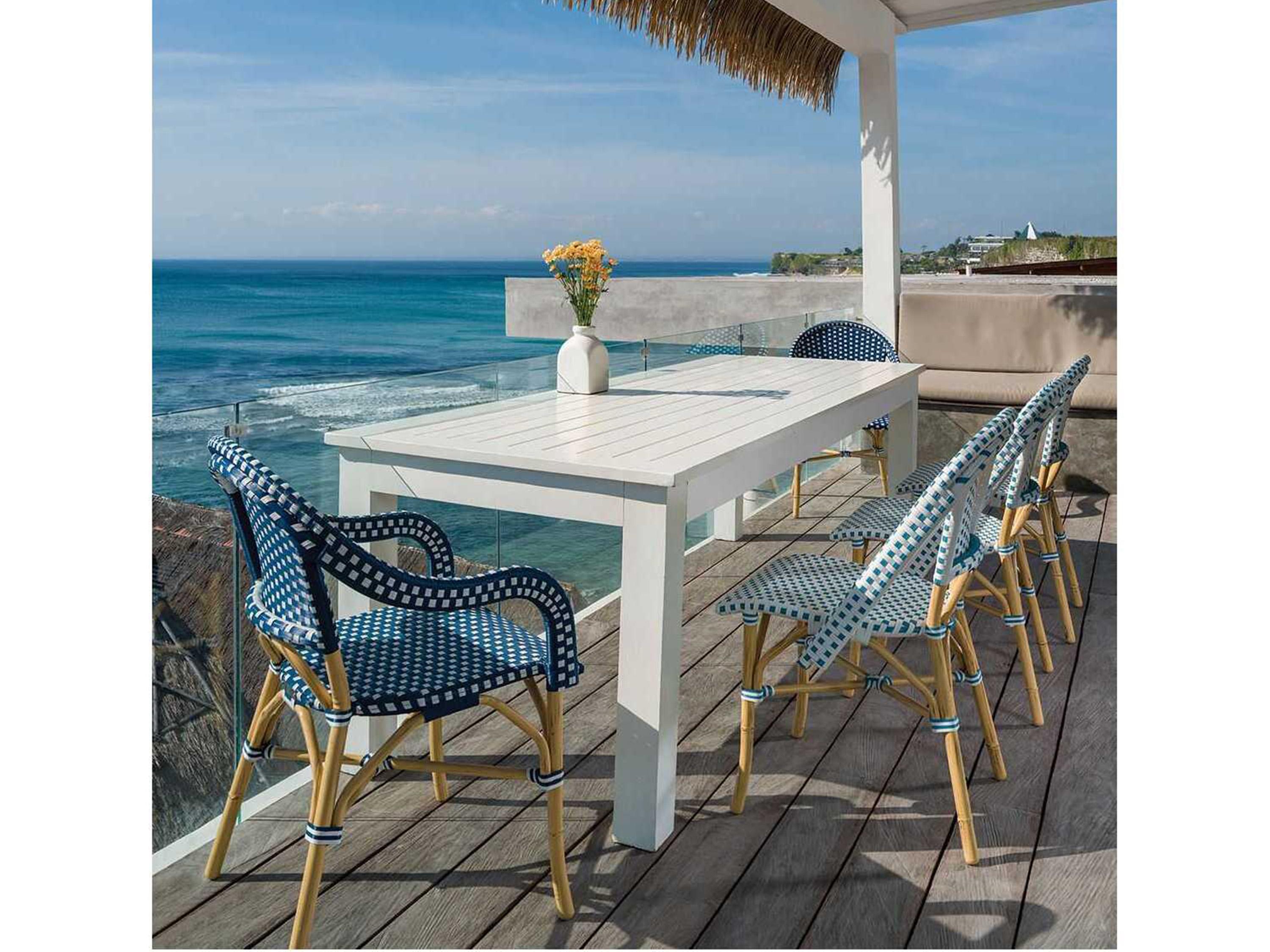 Kingsley Bate Special Order Café Wicker Dining Arm Chair