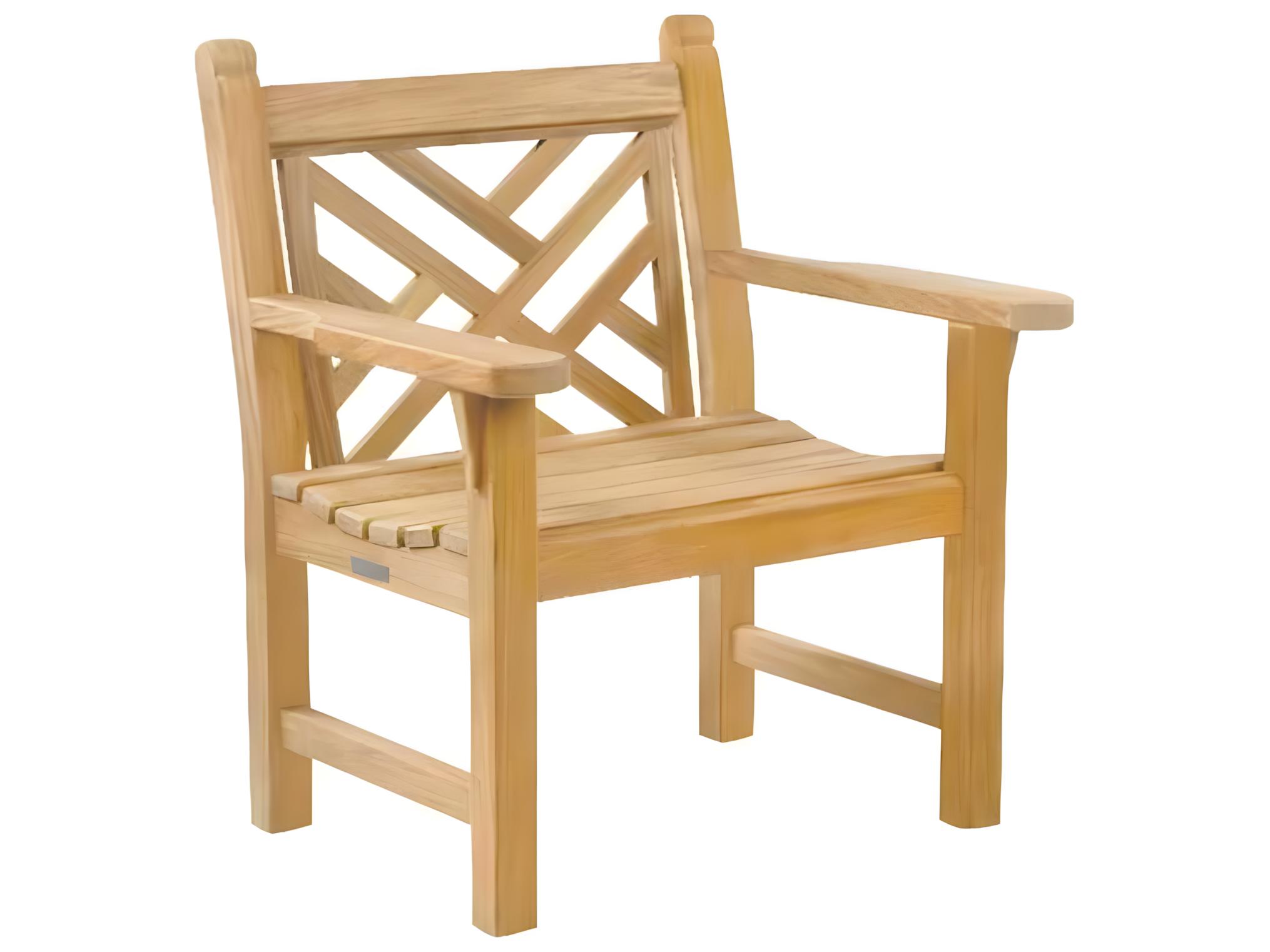 Kingsley Bate Chippendale Teak Lounge Chair