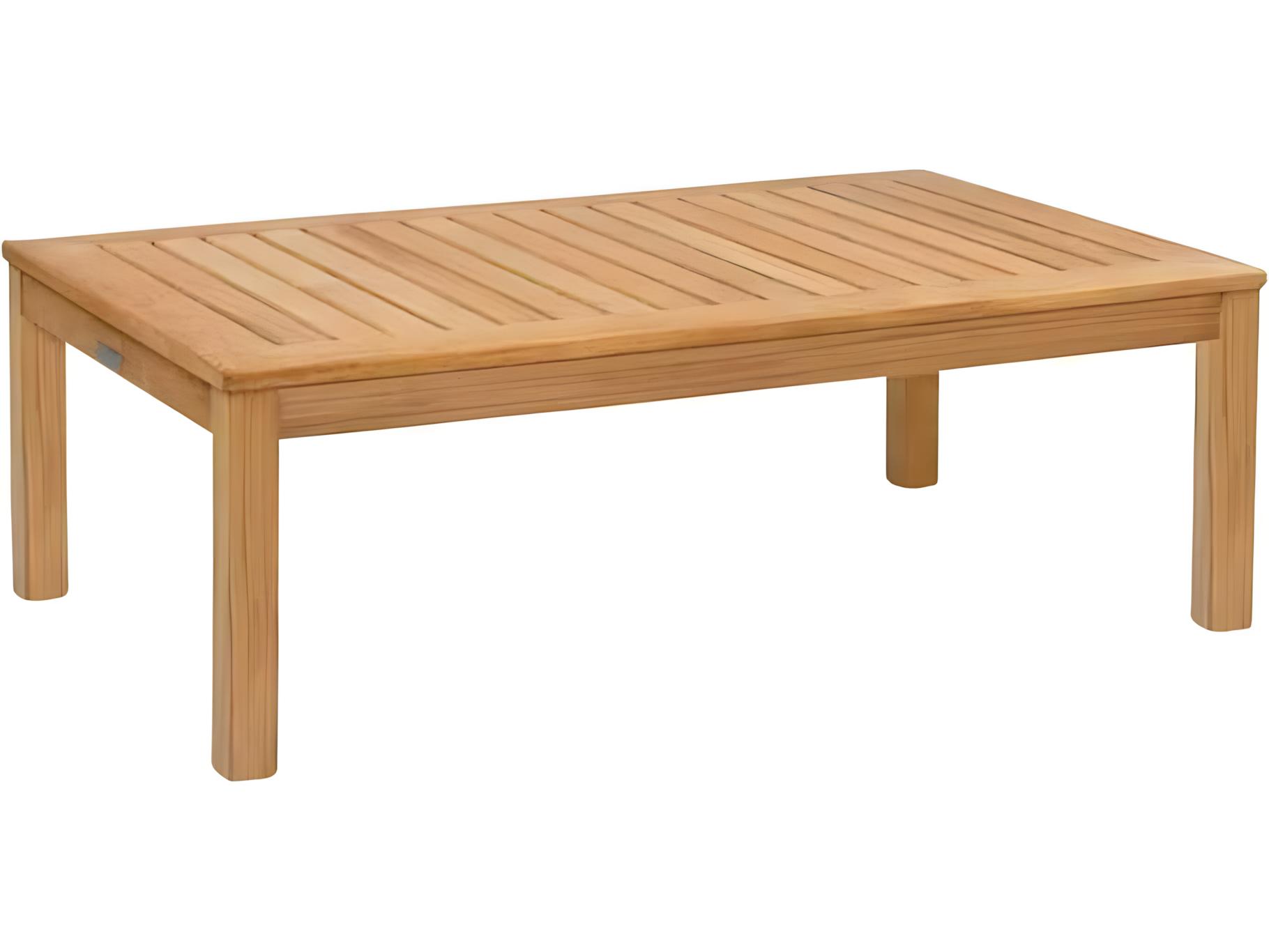 Kingsley Bate Classic Teak 45"W x 28"D Rectangular Coffee Table