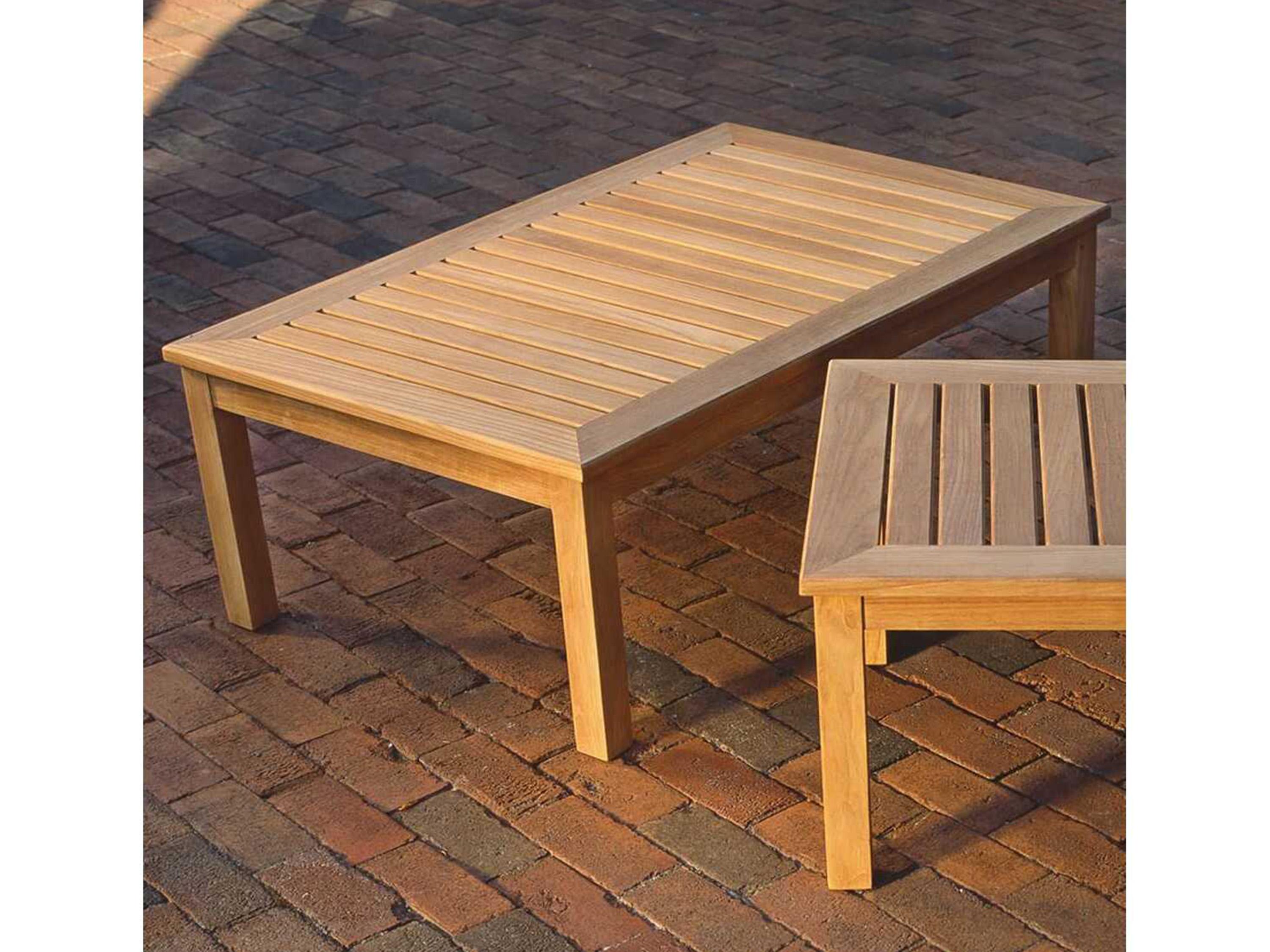 Kingsley Bate Classic Teak 45"W x 28"D Rectangular Coffee Table