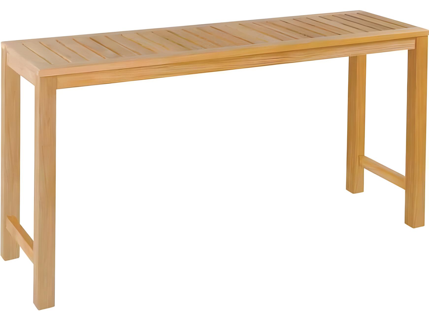 Kingsley Bate Classic Teak 60"W x 18"D Rectangular Console Table