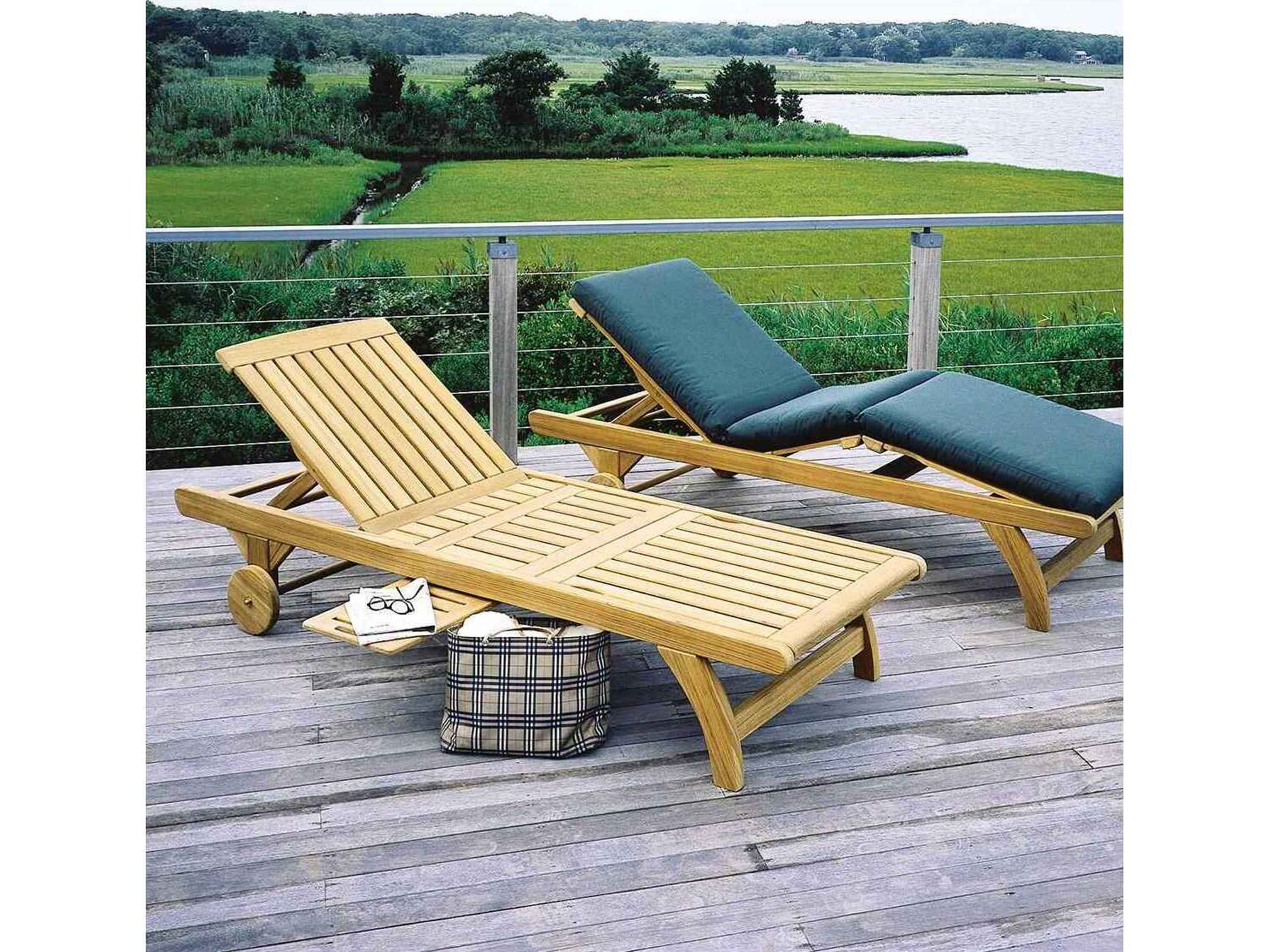 Kingsley Bate Classic Teak Chaise Lounge