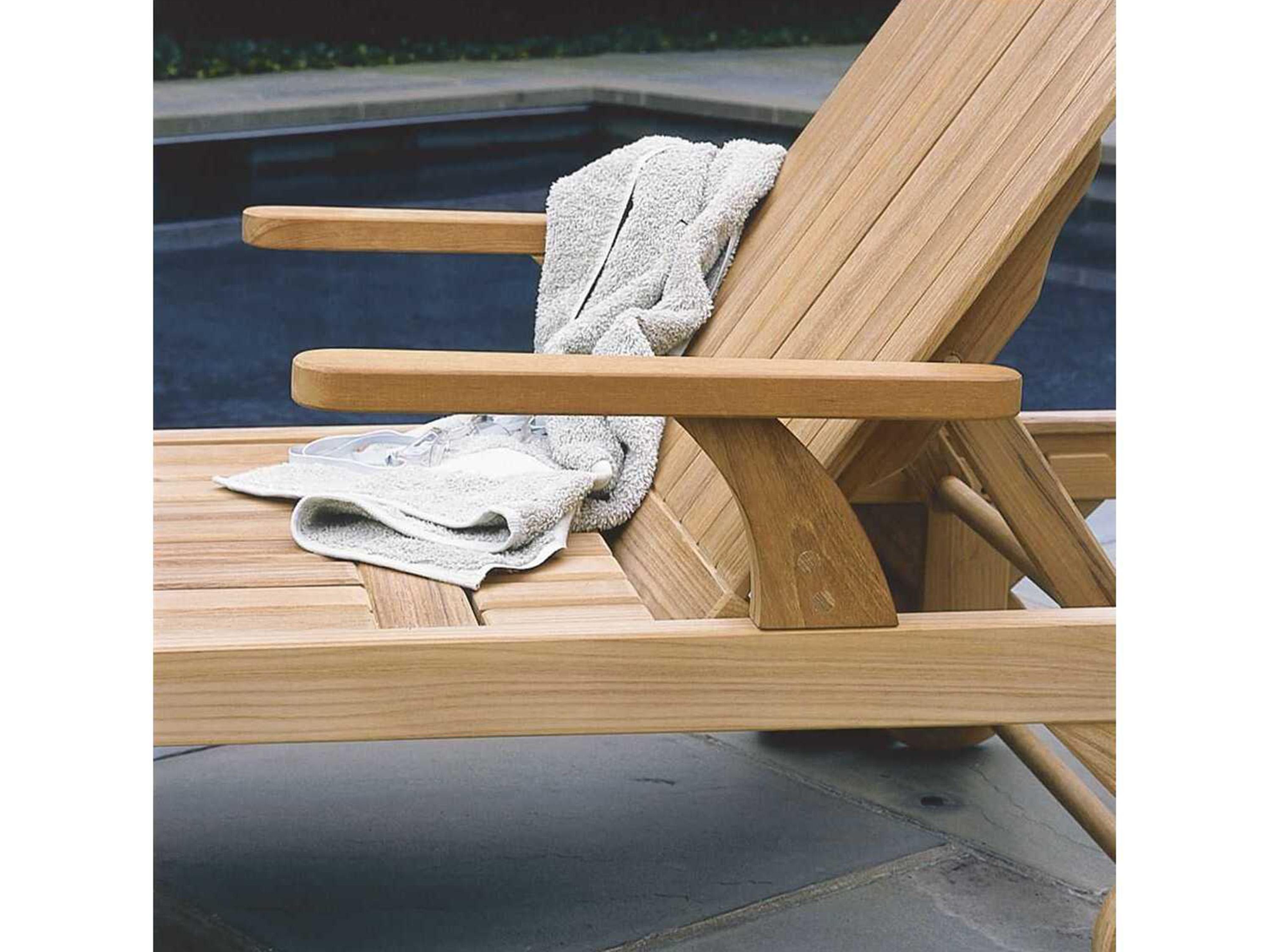 Kingsley Bate Classic Teak Chaise Lounge