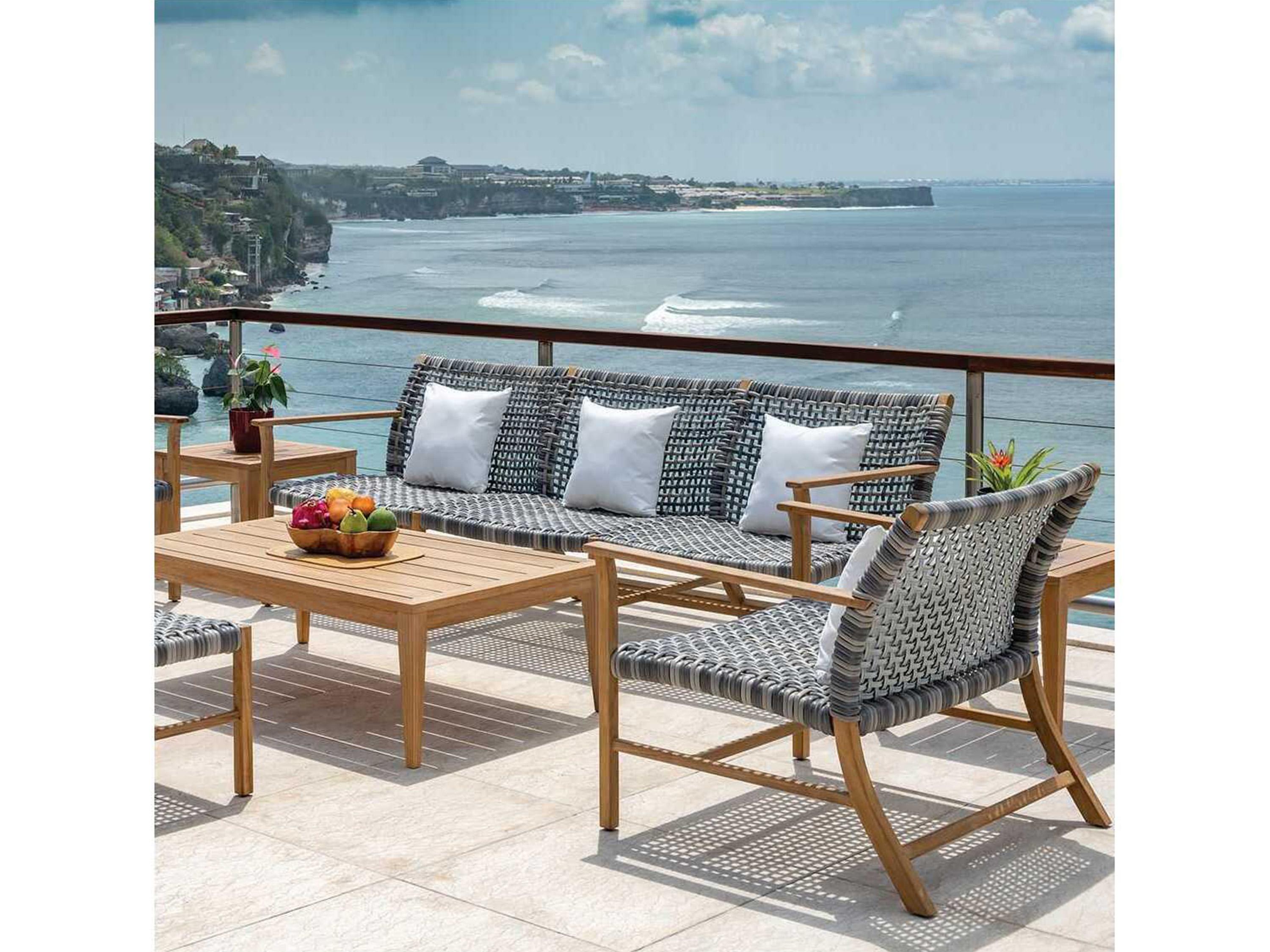 Kingsley Bate Catherine Teak Wicker Lounge Chair