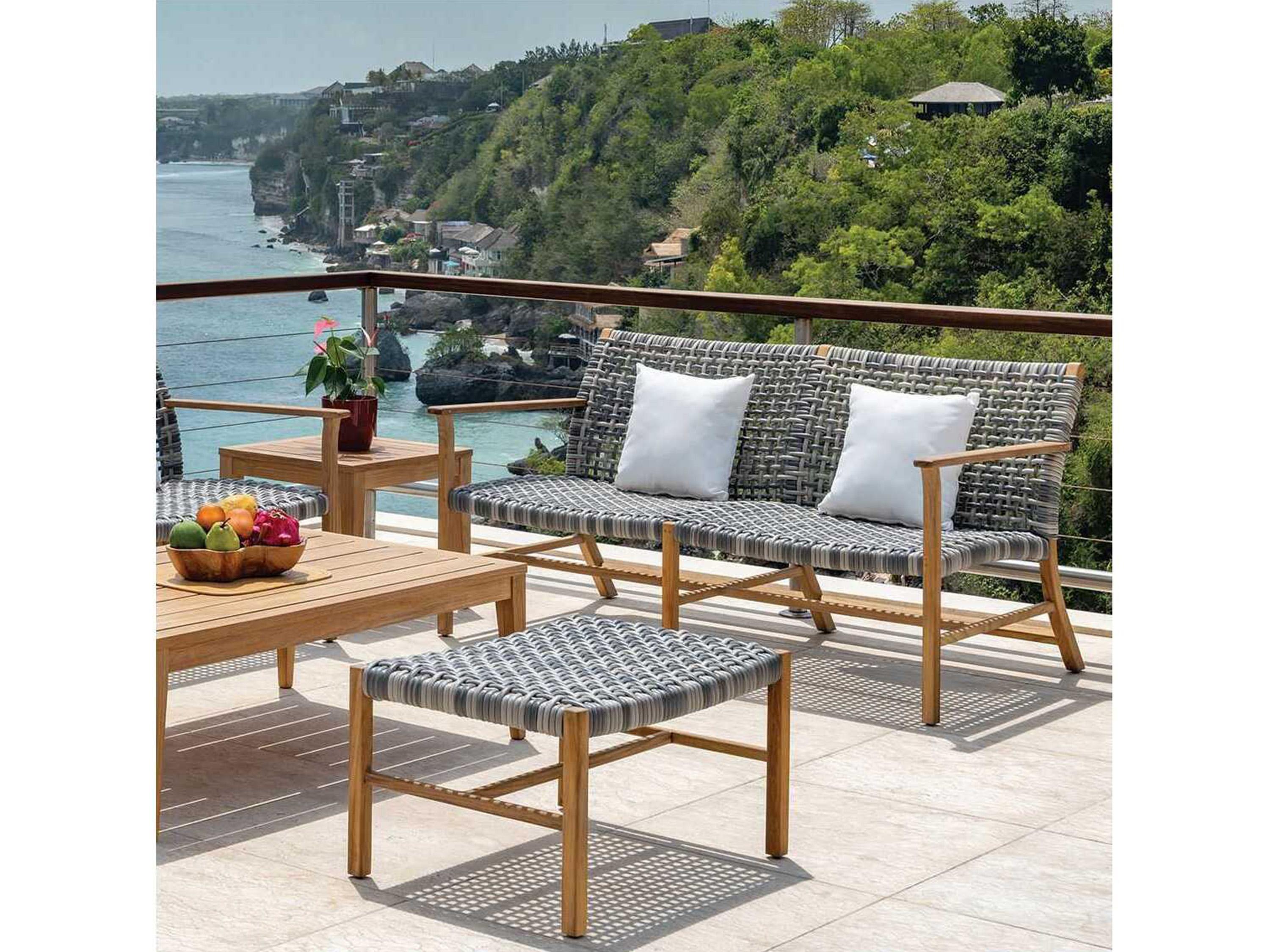 Kingsley Bate Catherine Teak Wicker Loveseat