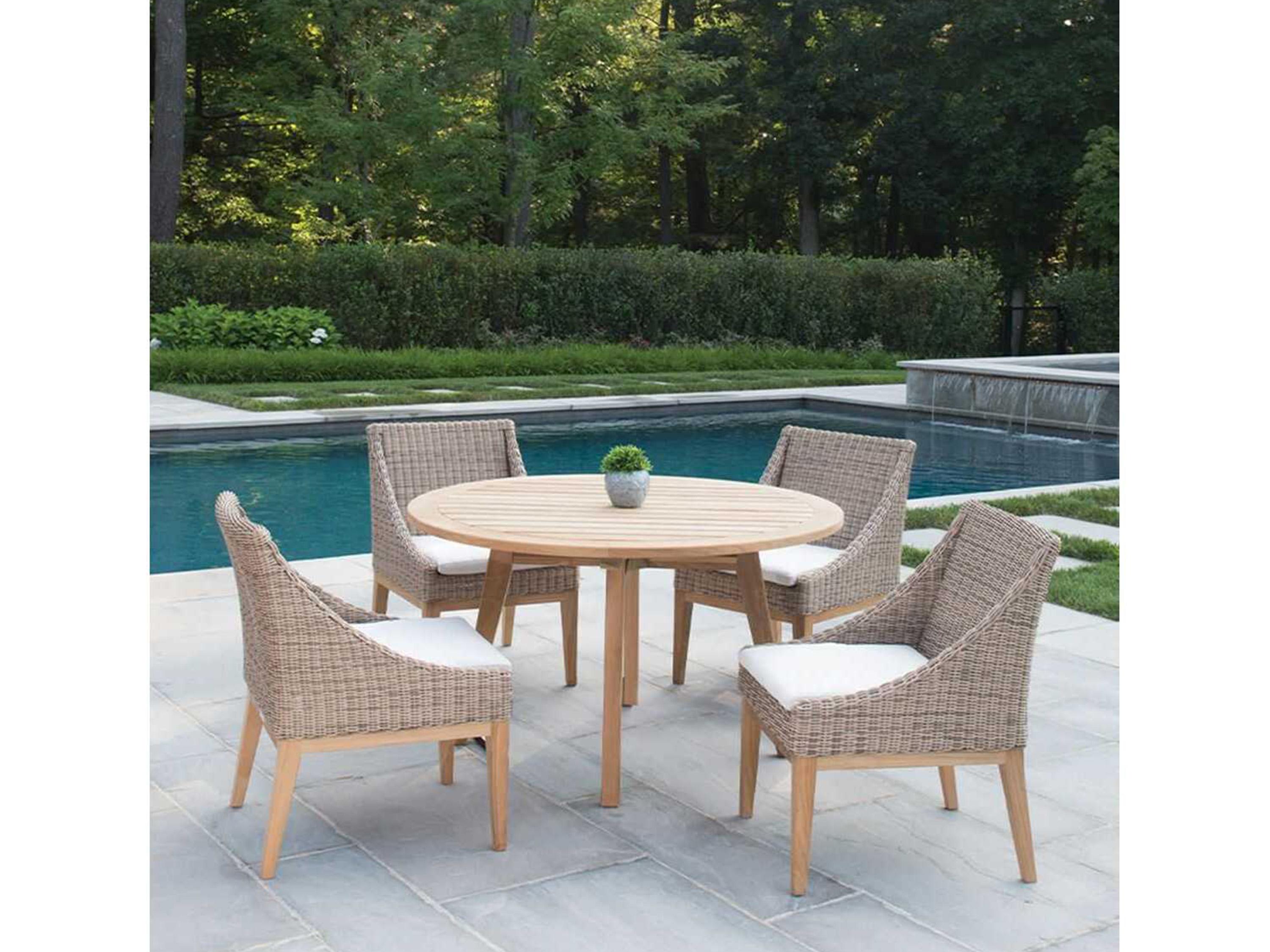 Kingsley Bate Frances Teak Cushion Dining Side Chair