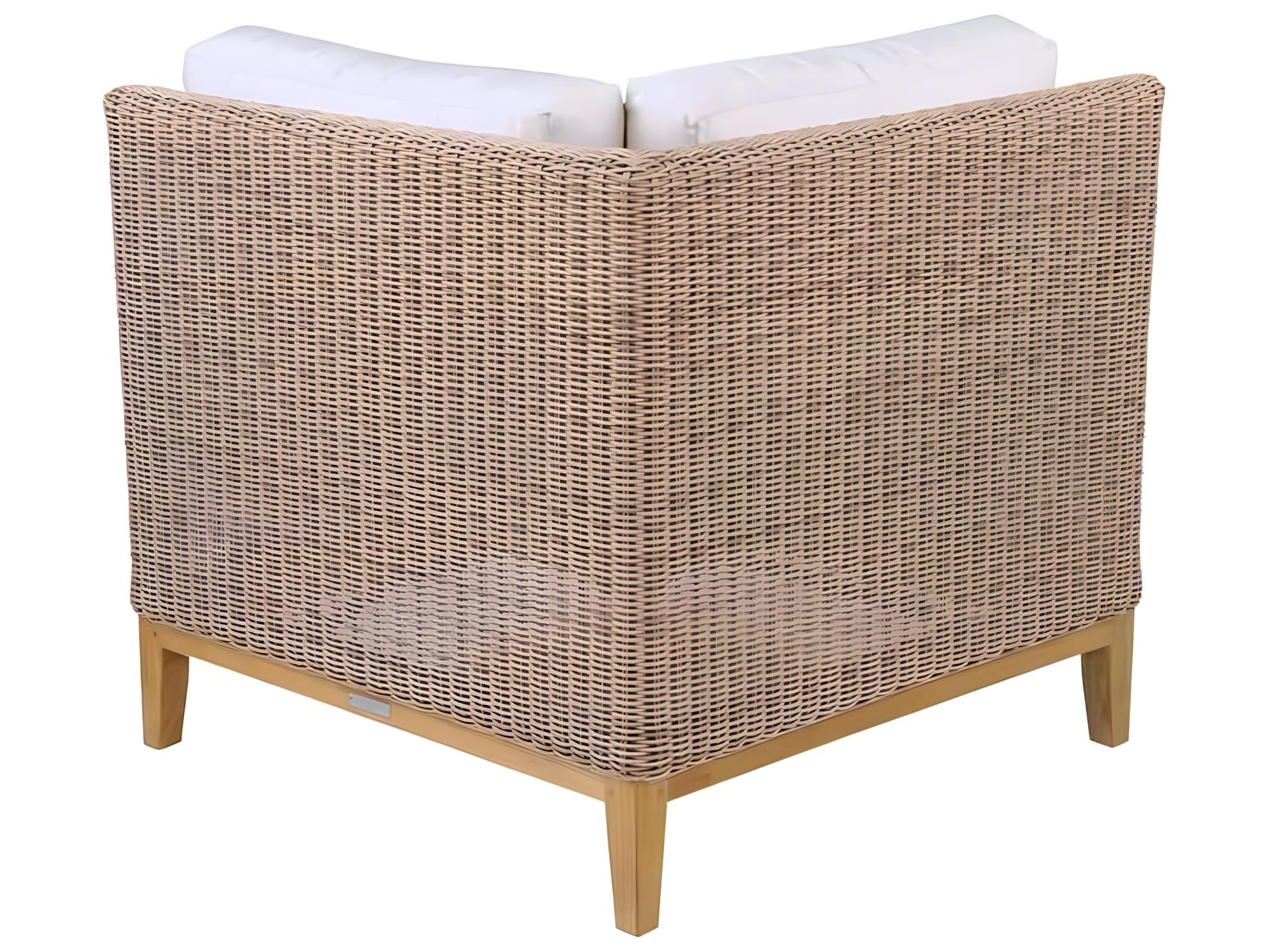 Kingsley Bate Special Order Frances Teak Cushion Corner Lounge Chair