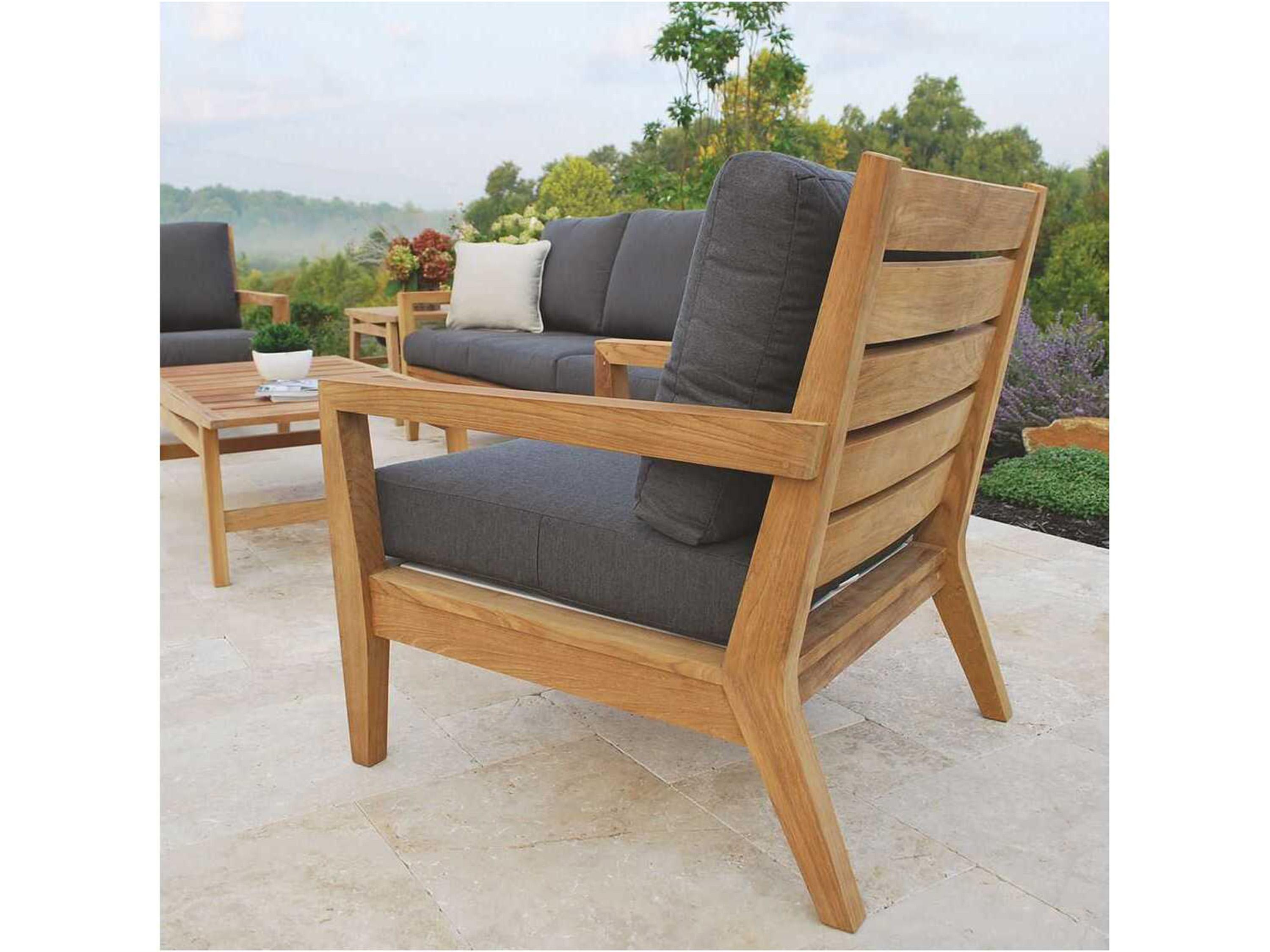 Kingsley Bate Algarve Teak Cushion Lounge Chair