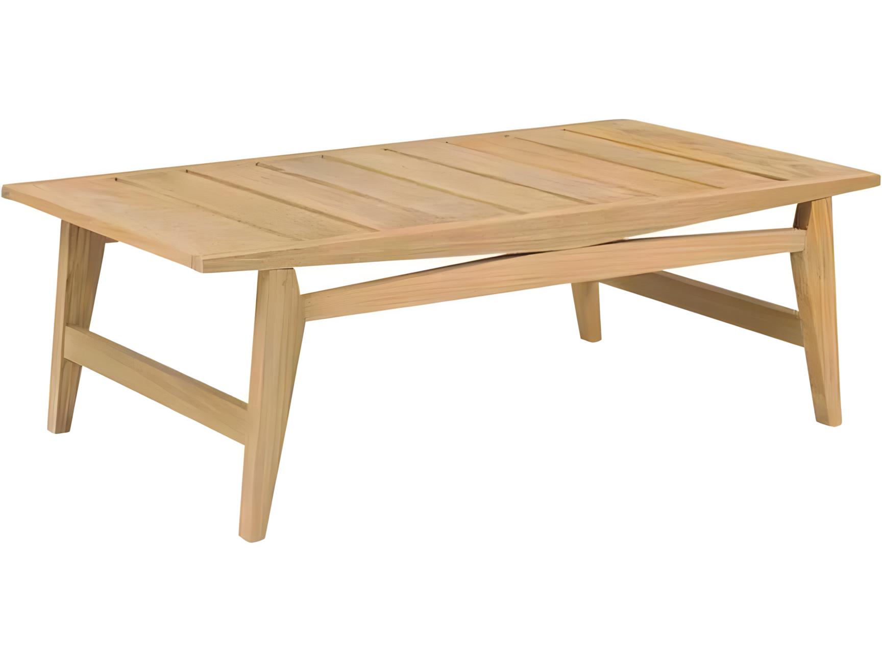 Kingsley Bate Algarve Teak 48"W x 26"D Rectangular Coffee Table