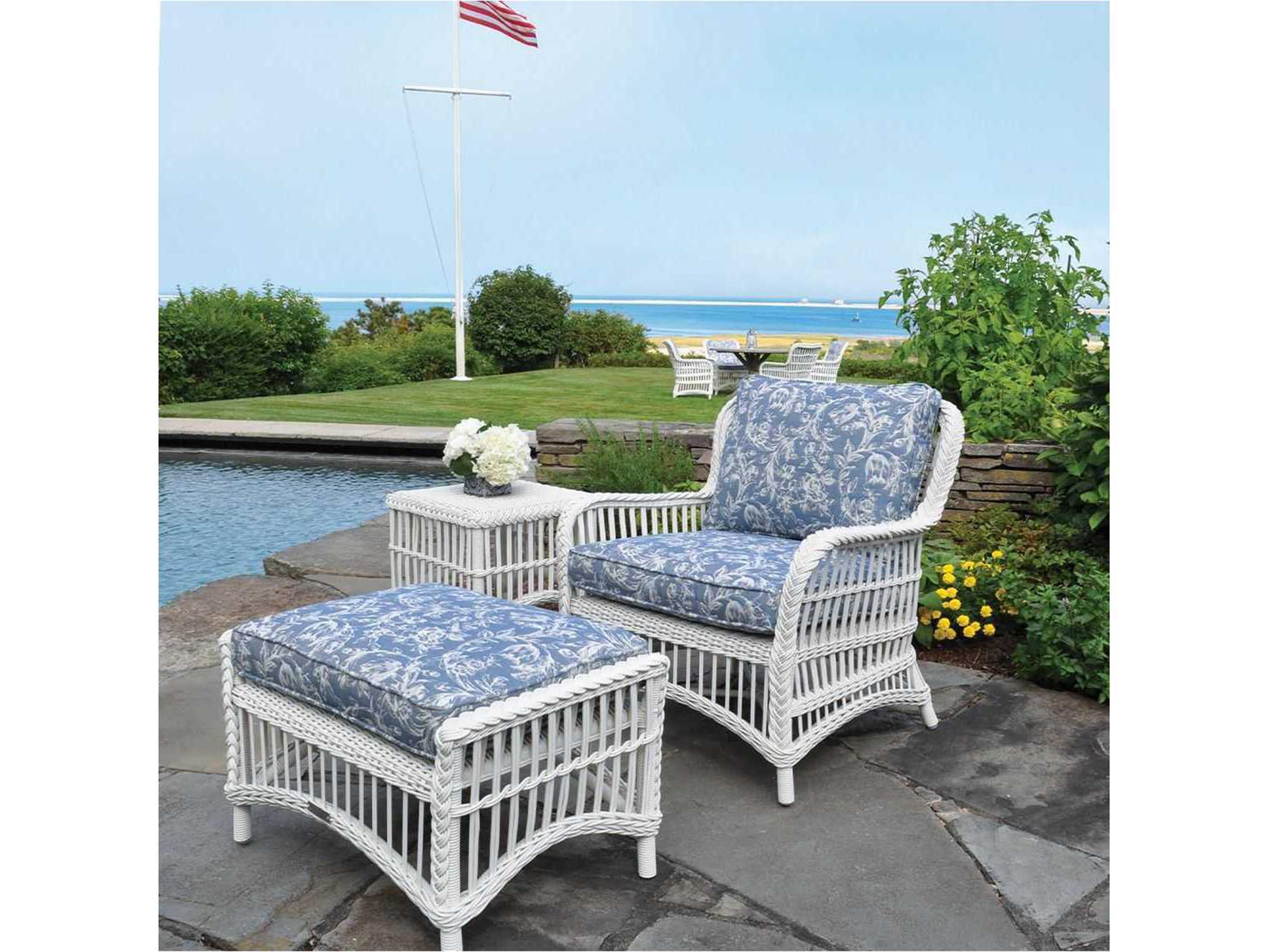 Kingsley Bate Chatham Wicker Cushion Lounge Chair