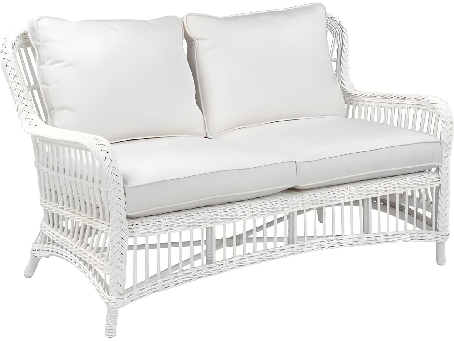 Kingsley Bate Chatham Wicker Cushion Loveseat