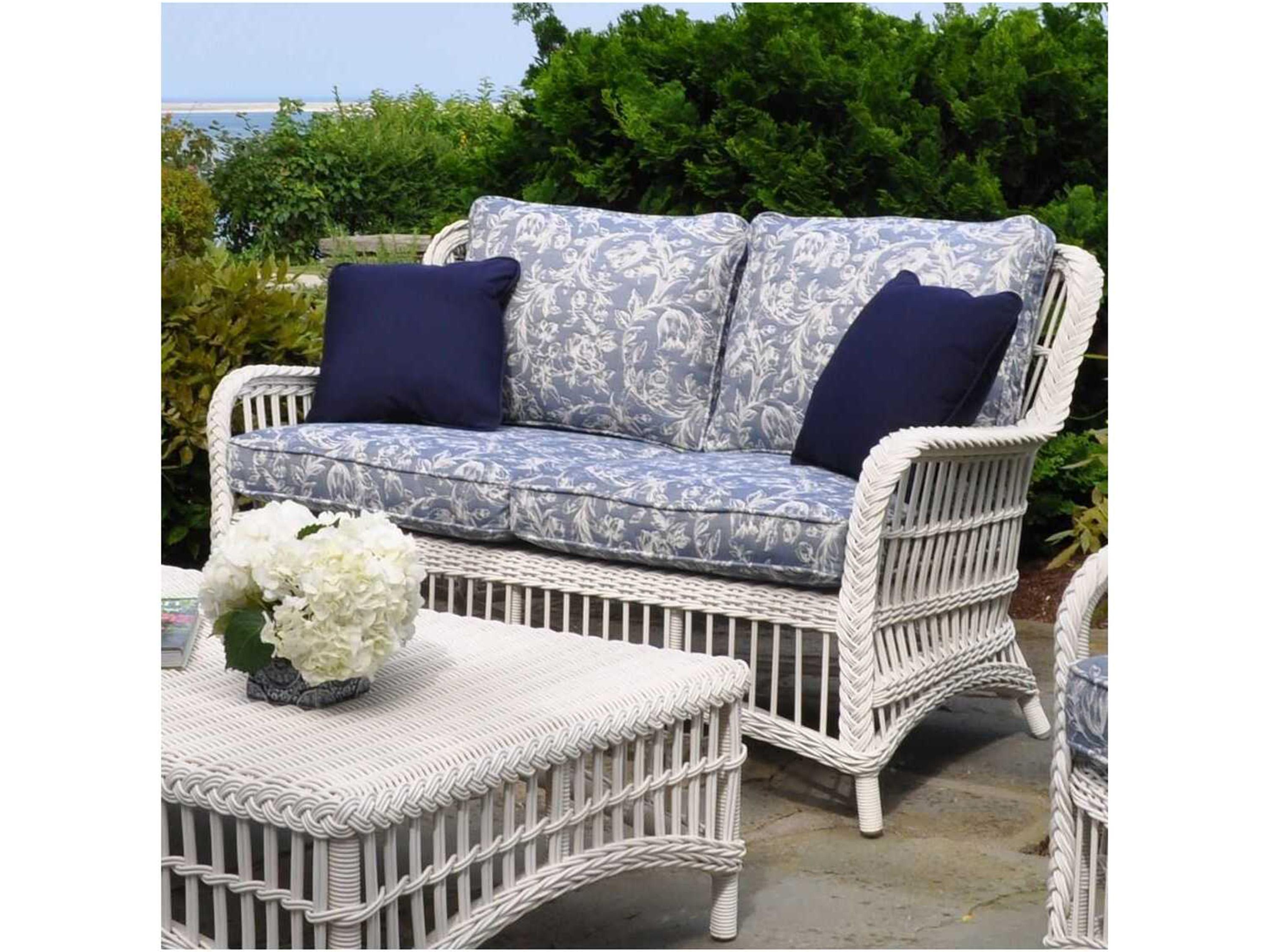 Kingsley Bate Chatham Wicker Cushion Loveseat