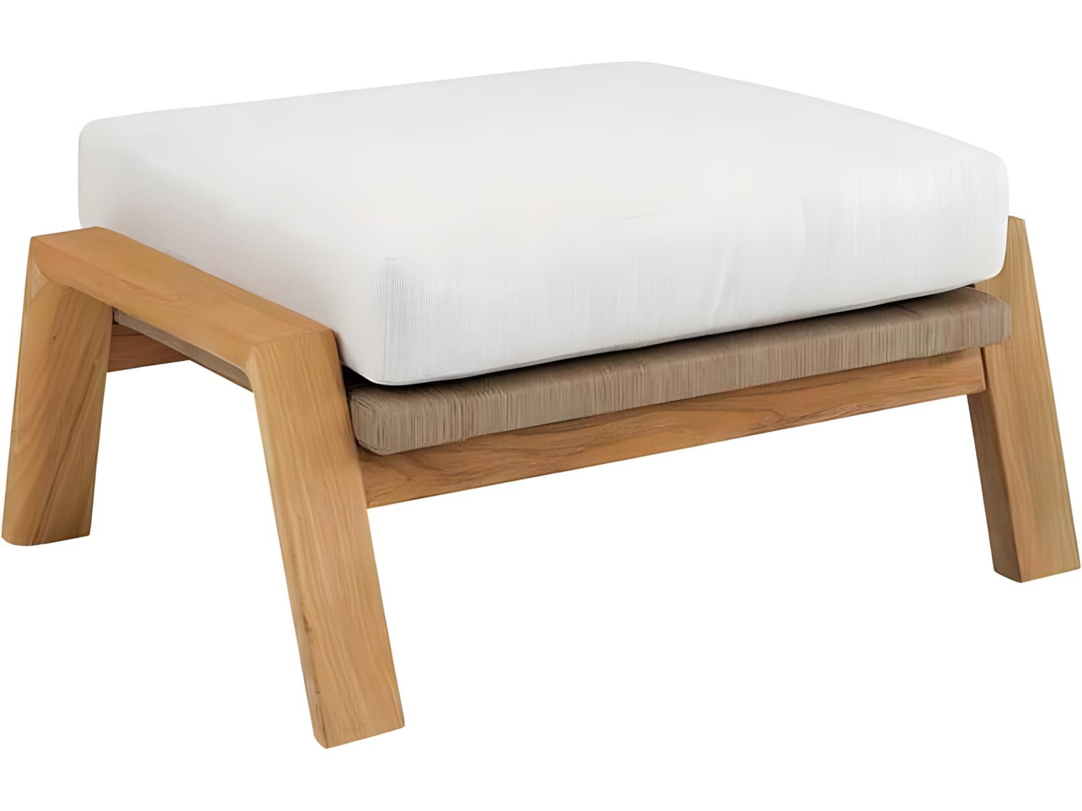 Kingsley Bate Special Order Hana Teak Cushion Ottoman