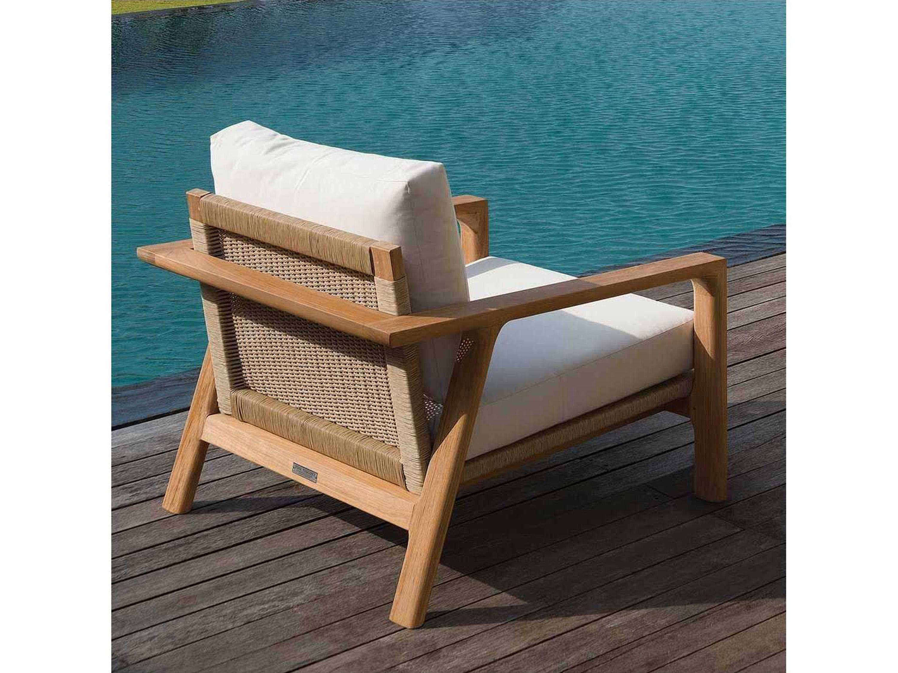Kingsley Bate Special Order Hana Teak Cushion Lounge Chair