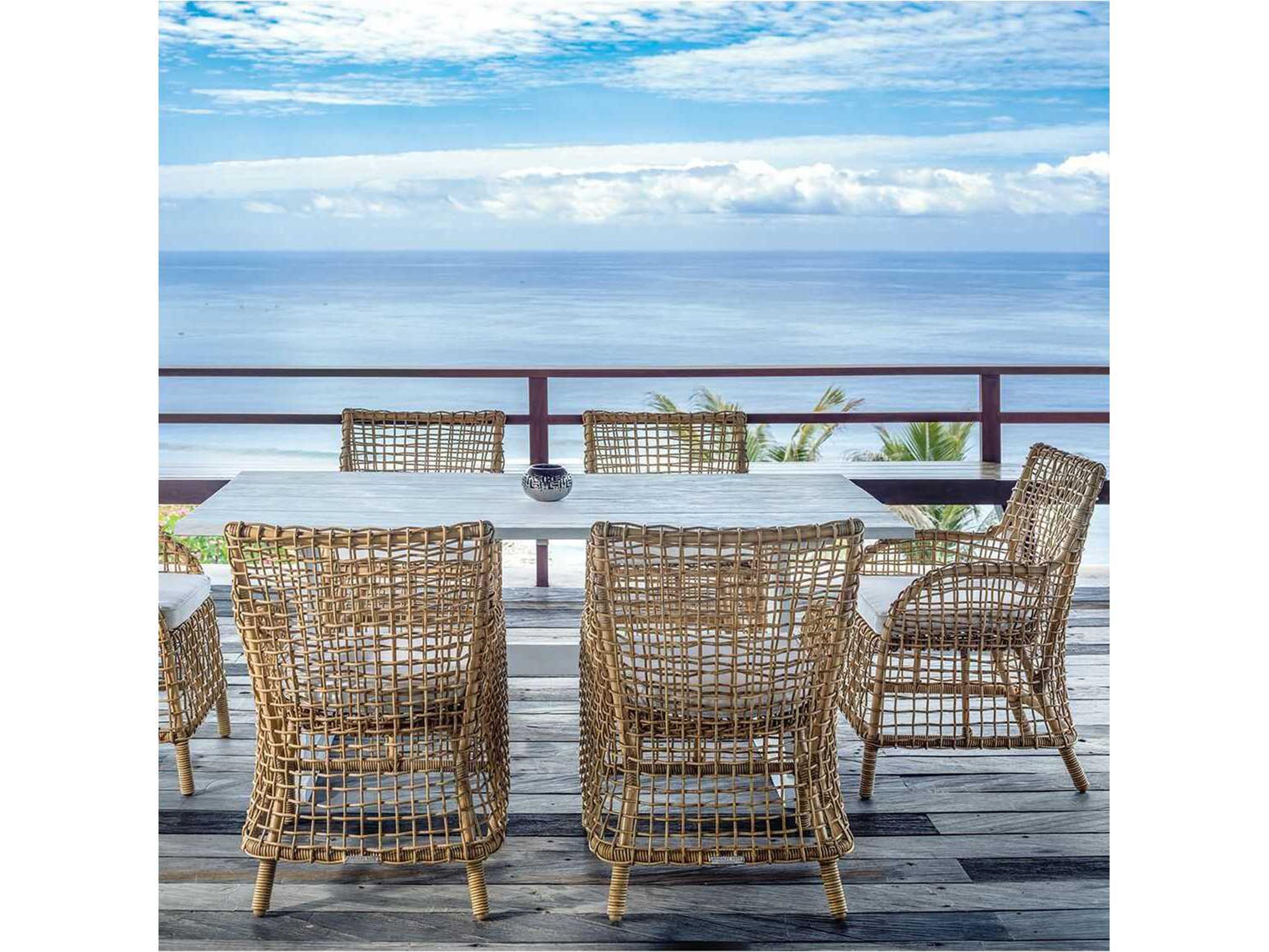 Kingsley Bate Charlotte Aluminum Cushion Dining Arm Chair