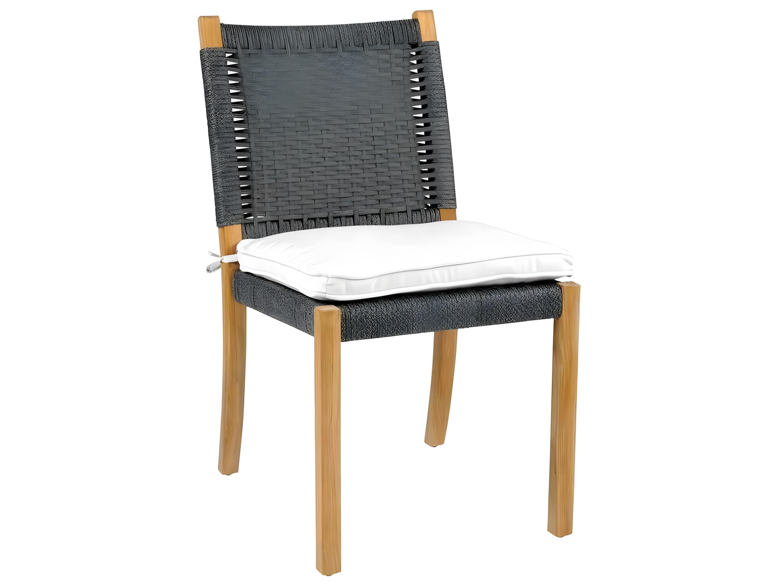 Kingsley Bate Special Order Hudson Teak Rope Dining Side Chair