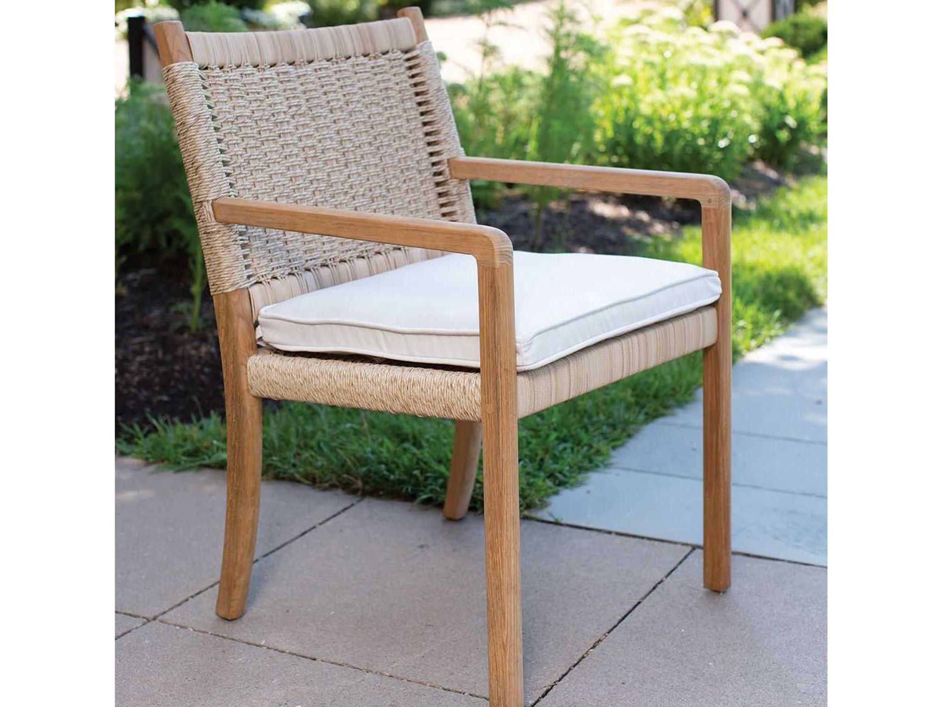 Kingsley Bate Hudson Teak Rope Dining Arm Chair